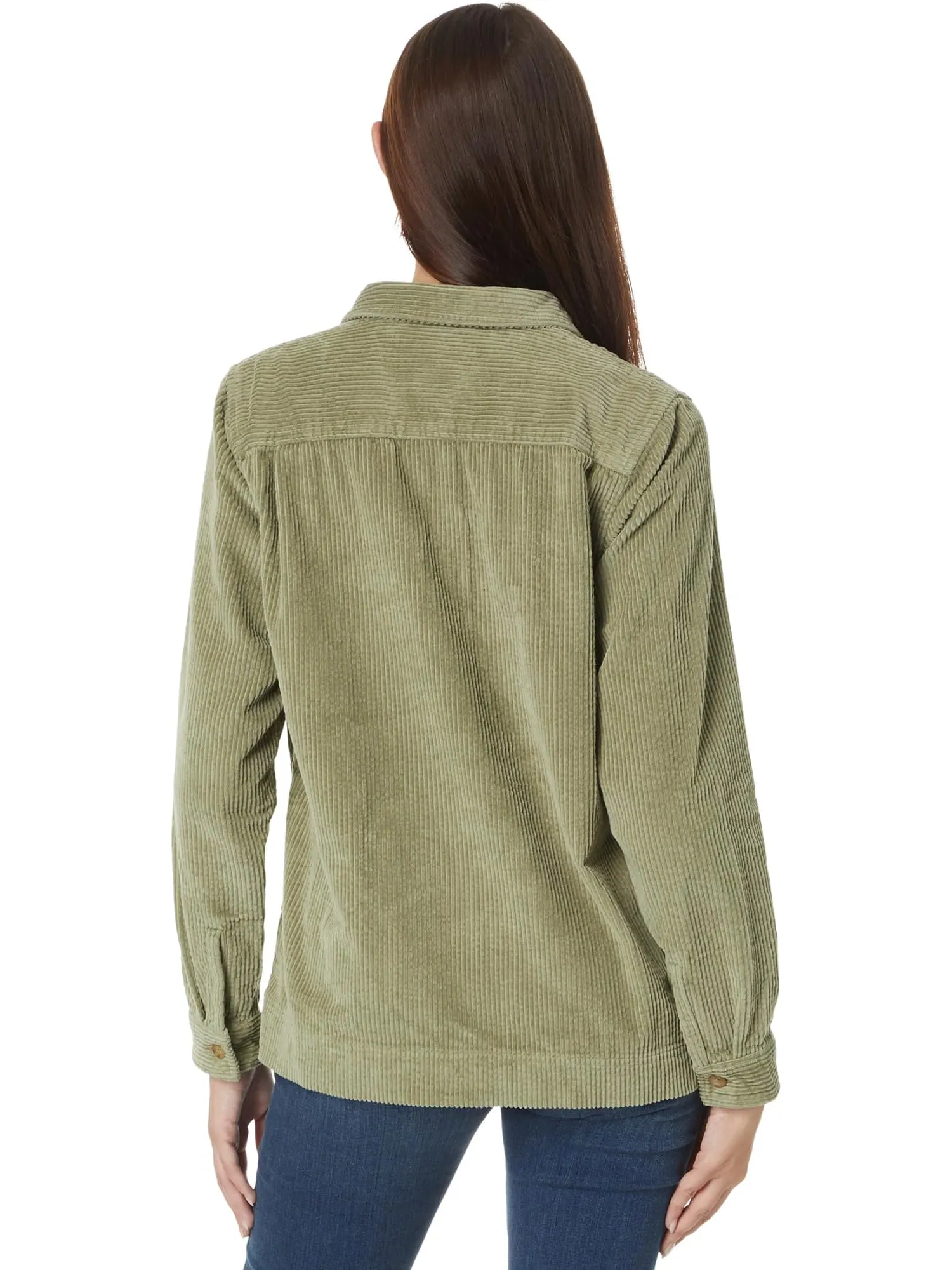 Лонгслив L.L.Bean Comfort Corduroy Relaxed Shirt Long Sleeve — изображение 2 из 4, зеленый
