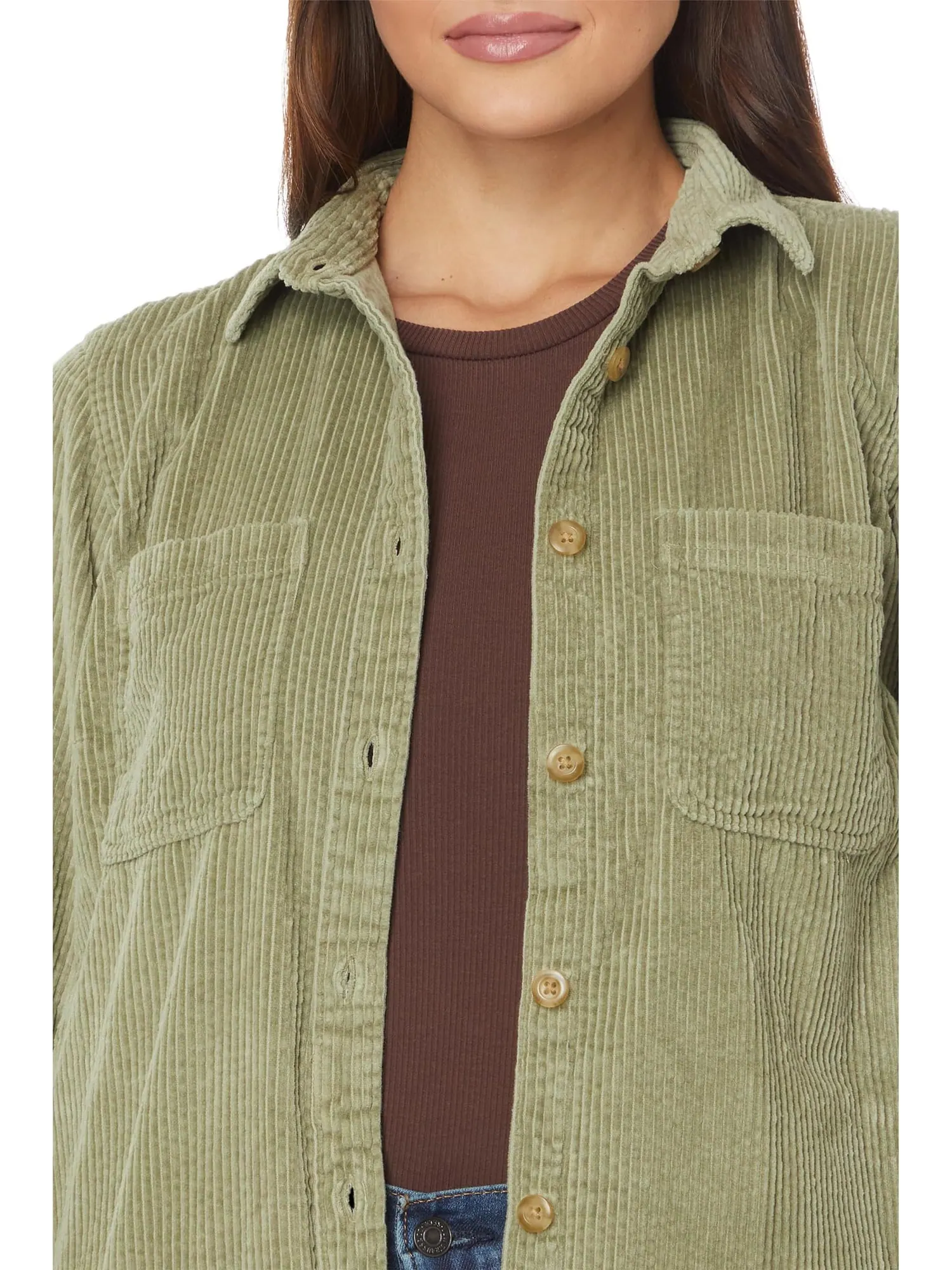 Лонгслив L.L.Bean Comfort Corduroy Relaxed Shirt Long Sleeve — изображение 3 из 4, зеленый