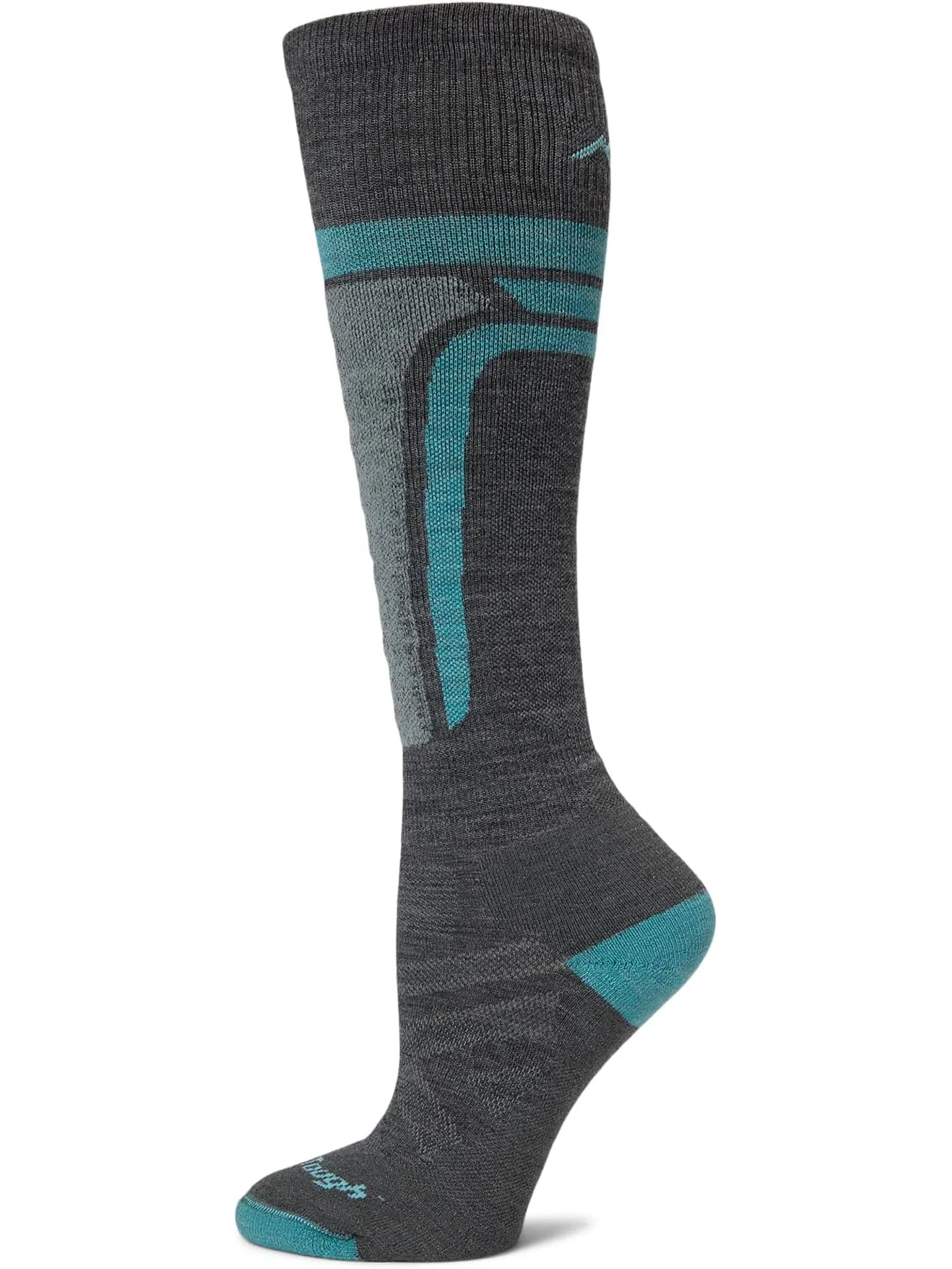 Носки Darn Tough Vermont Edge OTC Midweight with Cushion w/ Padded Shin — изображение 1 из 1, серый