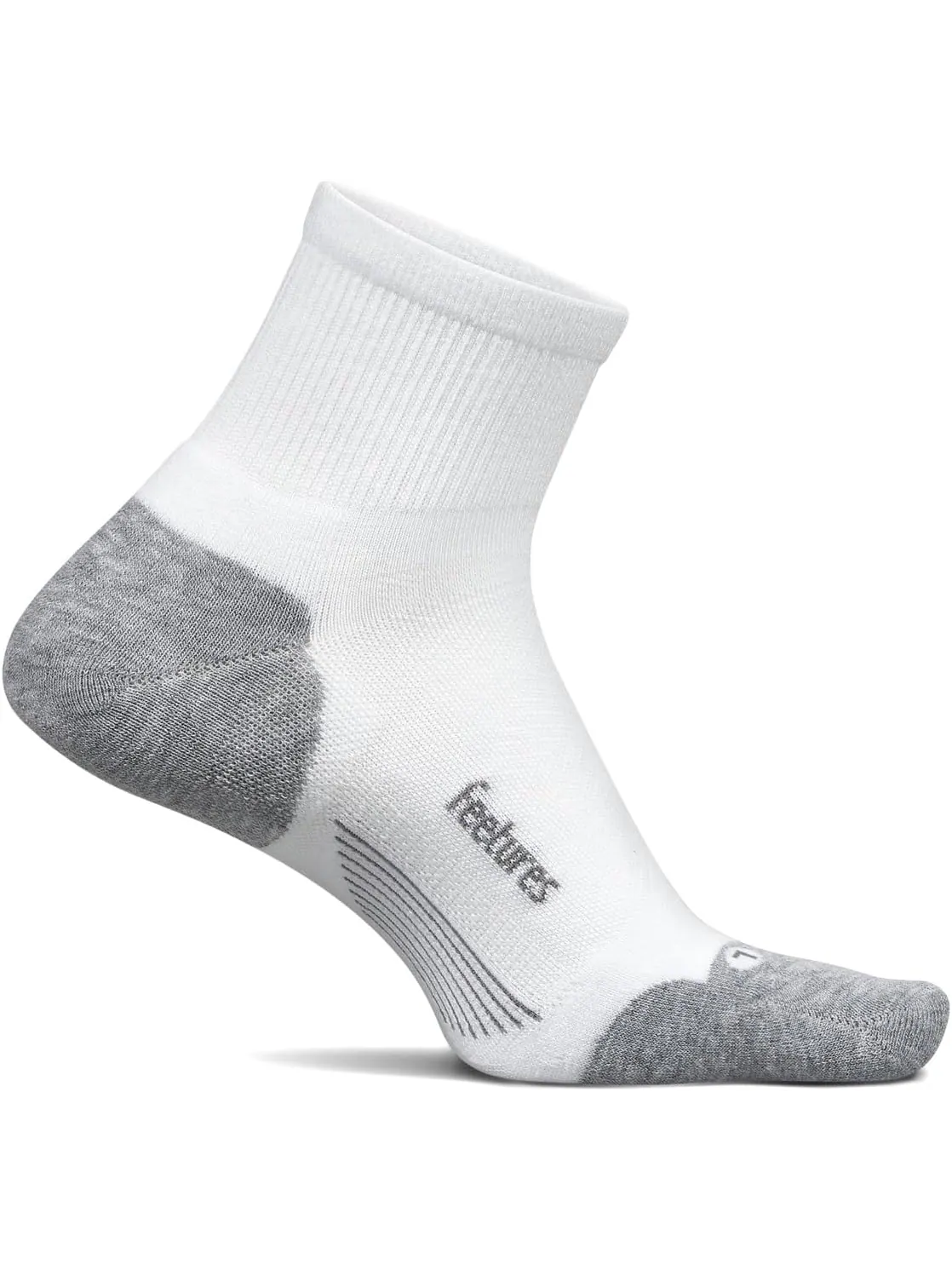Носки Feetures Elite Max Cushion Quarter — изображение 2 из 2, белый