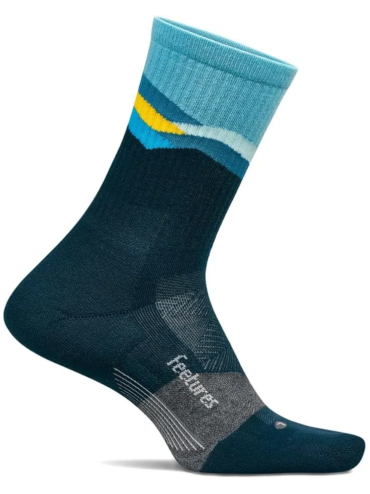 Унисекс носки Feetures Trail Max Cushion Mini Crew — изображение 2 из 2, синий
