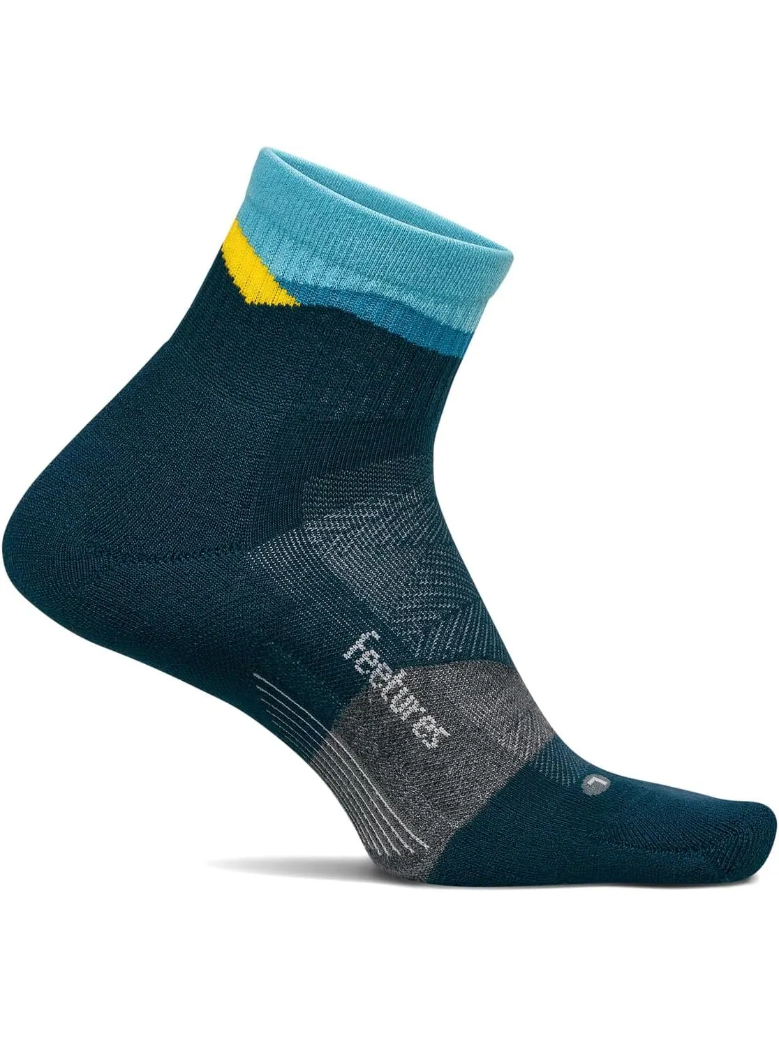 Носки Feetures Trail Max Cushion Quarter — изображение 2 из 2, синий