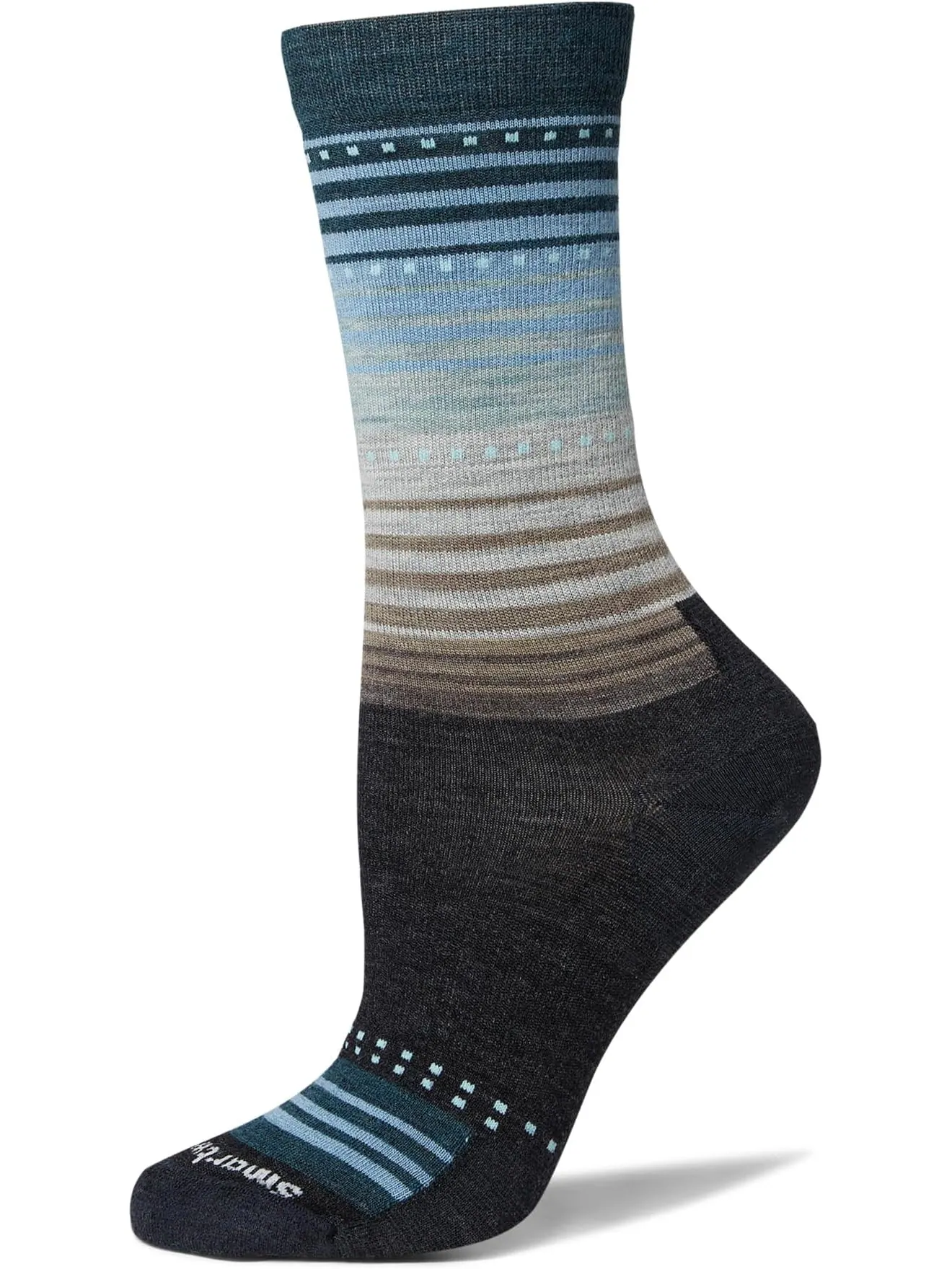 Носки Smartwool Unisex Everyday Stitch Stripe Crew — изображение 1 из 1, темно-серый