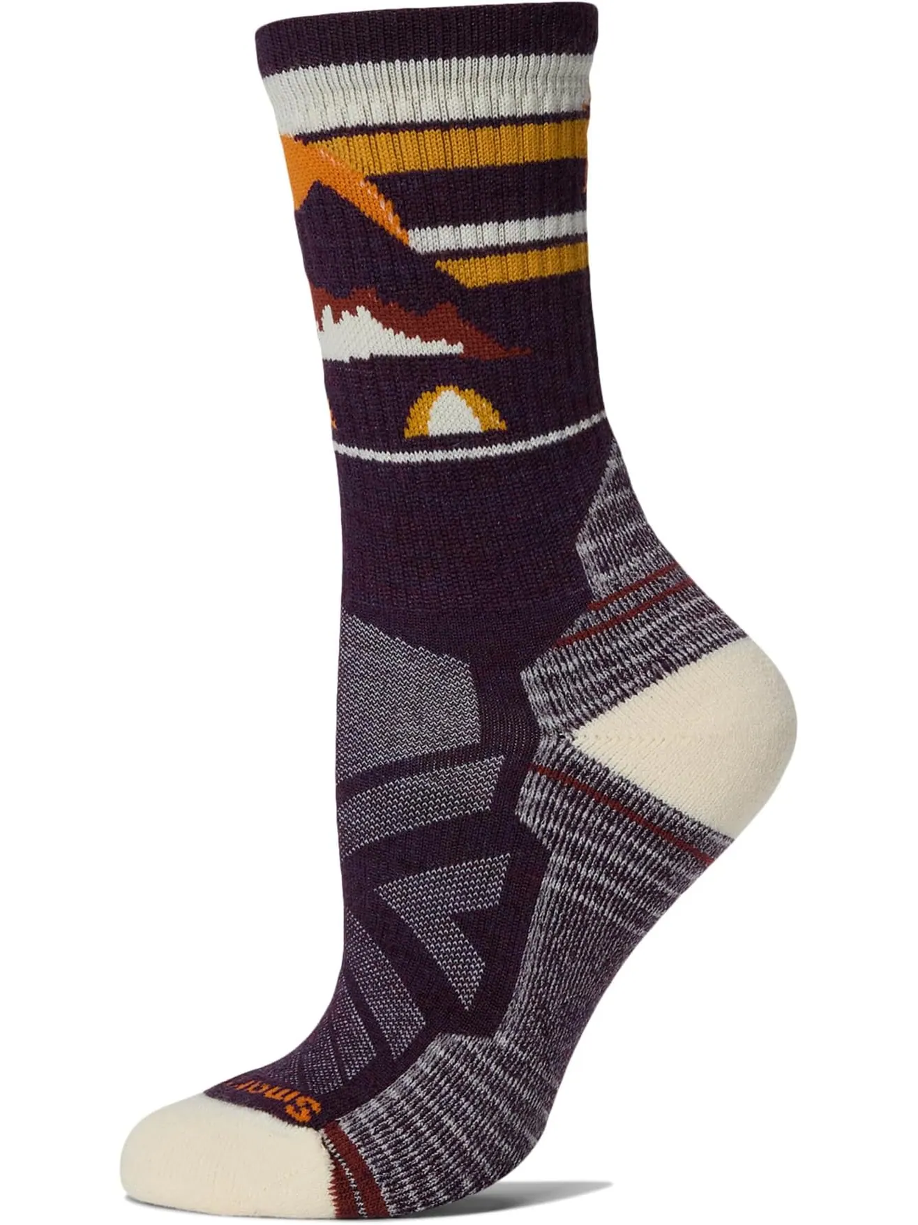 Носки Smartwool Hike Light Cushion Mountain Moon Crew — изображение 1 из 1, фиолетовый