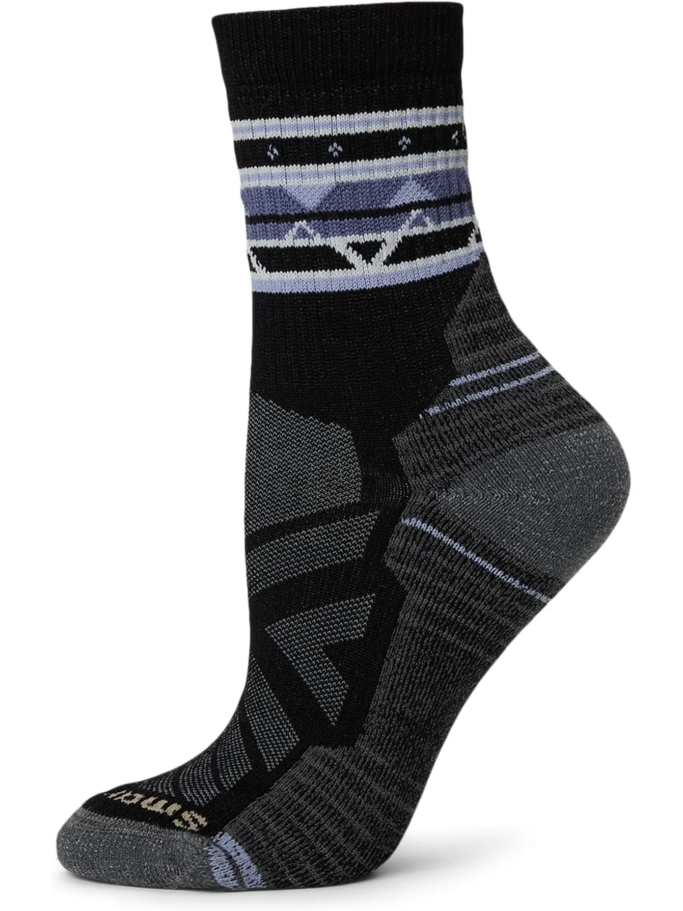 Носки Smartwool Hike Light Cushion Zig Zag Valley Mid Crew Socks — изображение 1 из 1, черный