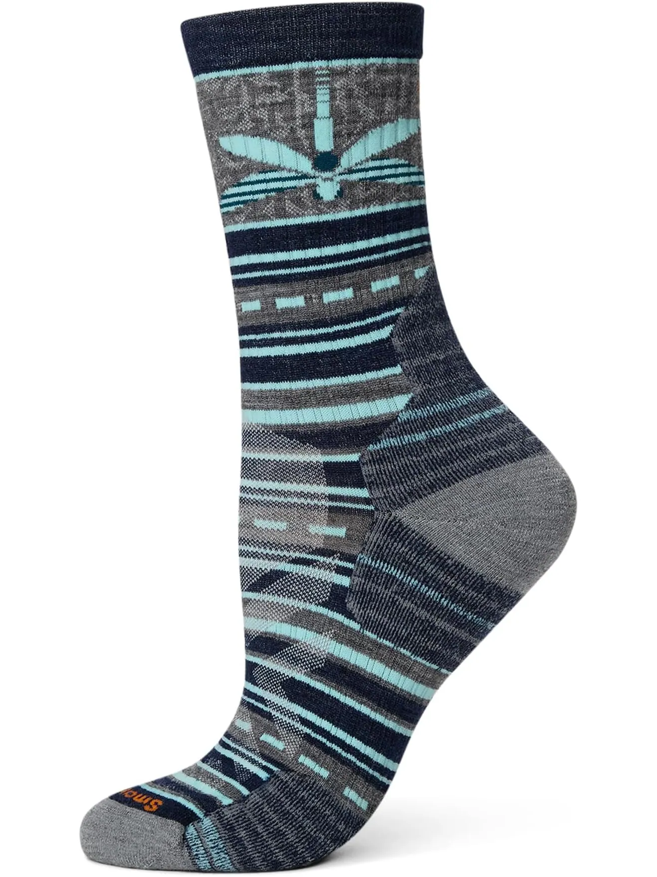 Носки Smartwool Women's Hike Targeted Cushion Dragon Stitch Mid Crew Socks — изображение 1 из 1, глубокий темно-синий