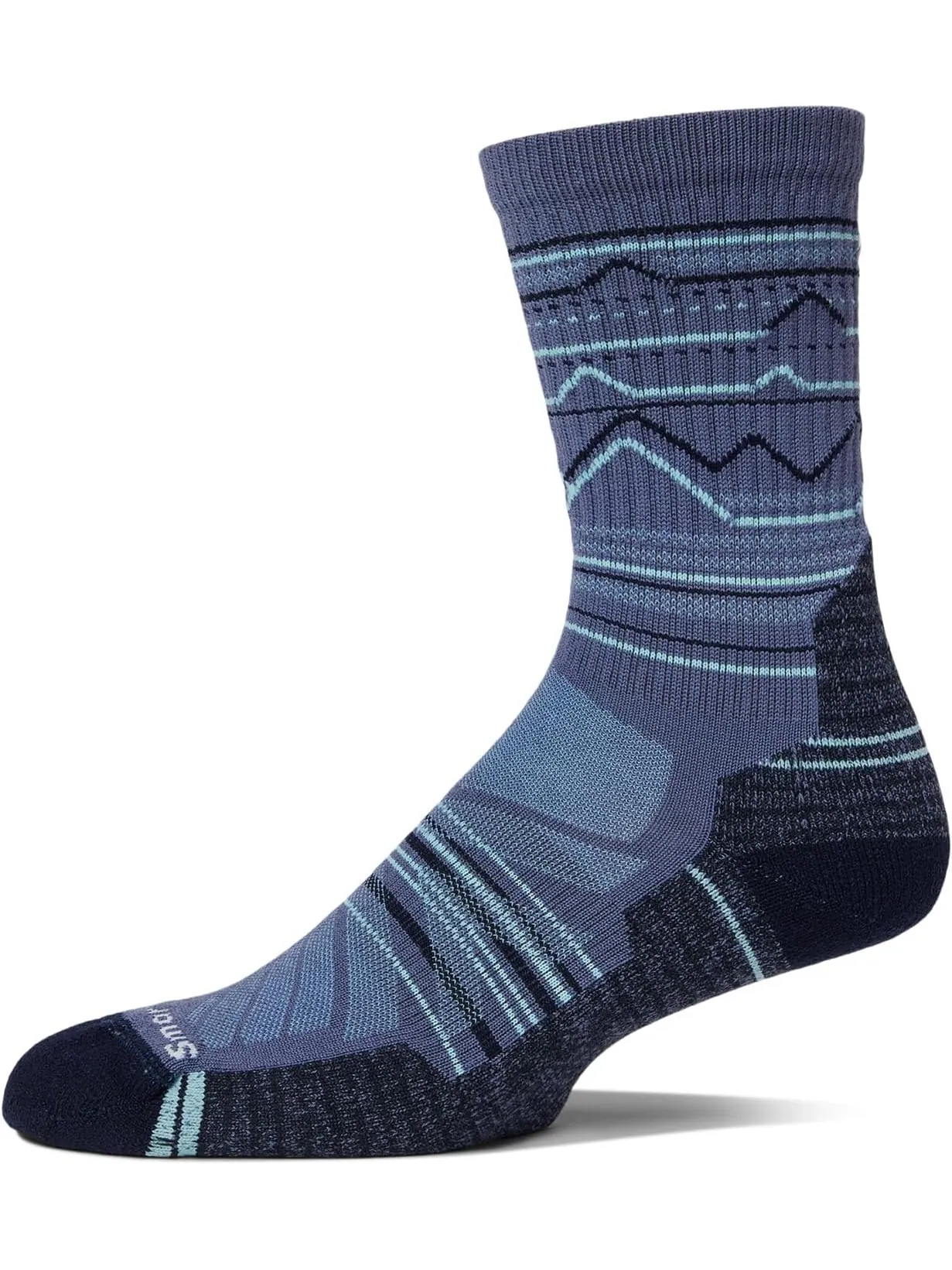 Носки Smartwool Performance Hike Light Cushion Mountain Range Pattern Crew — изображение 1 из 1, синий