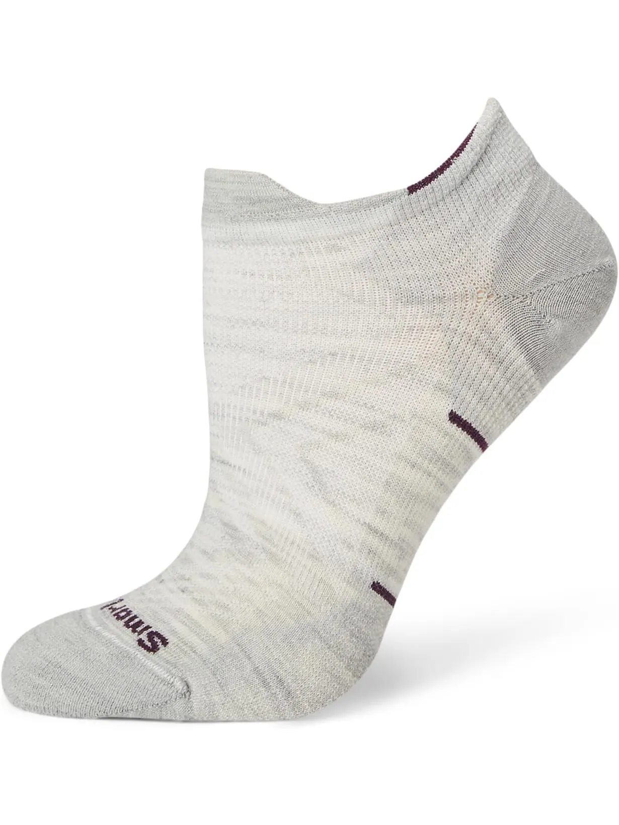 Носки Smartwool Run Zero Cushion Low Ankle Socks — изображение 1 из 1, пепельный
