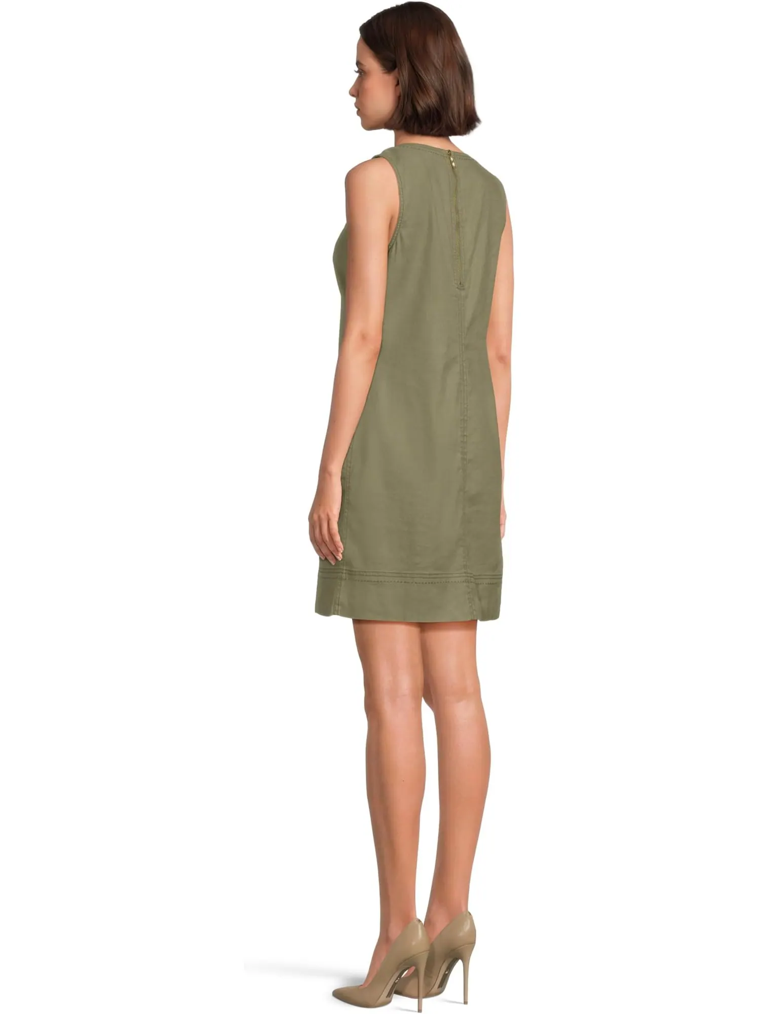 Платье Tommy Bahama Palm-A-Dora Split Neck Dress — изображение 3 из 4, темно-зеленый