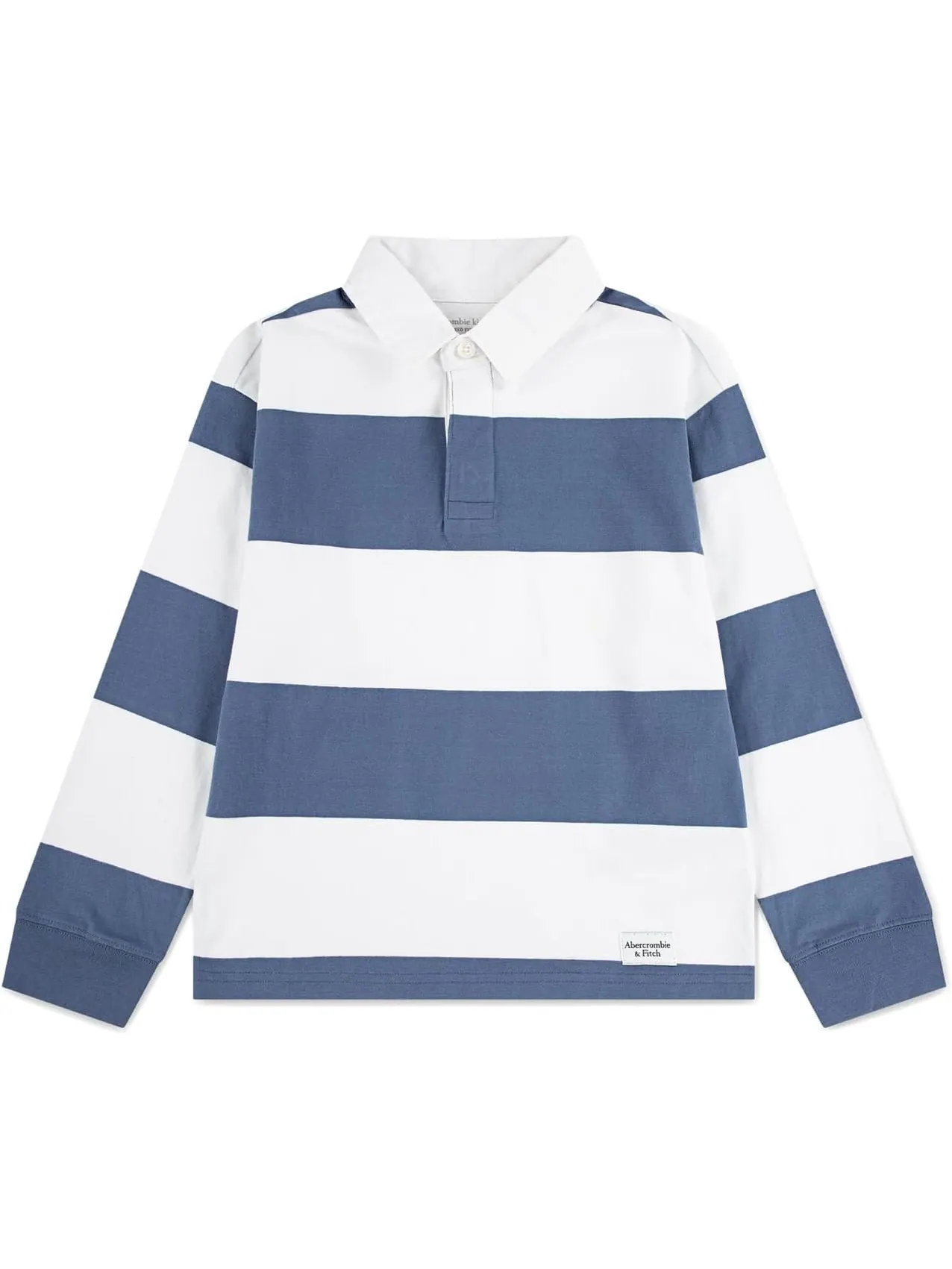 Поло abercrombie kids Long Sleeve Rugby Polo — изображение 1 из 3, винтажный индиго