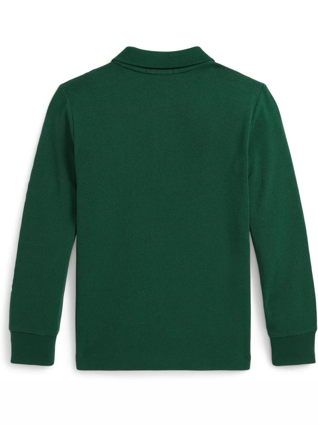 Поло Polo Ralph Lauren Kids Logo Cotton Mesh Polo Shirt — изображение 2 из 2, лесной зеленый