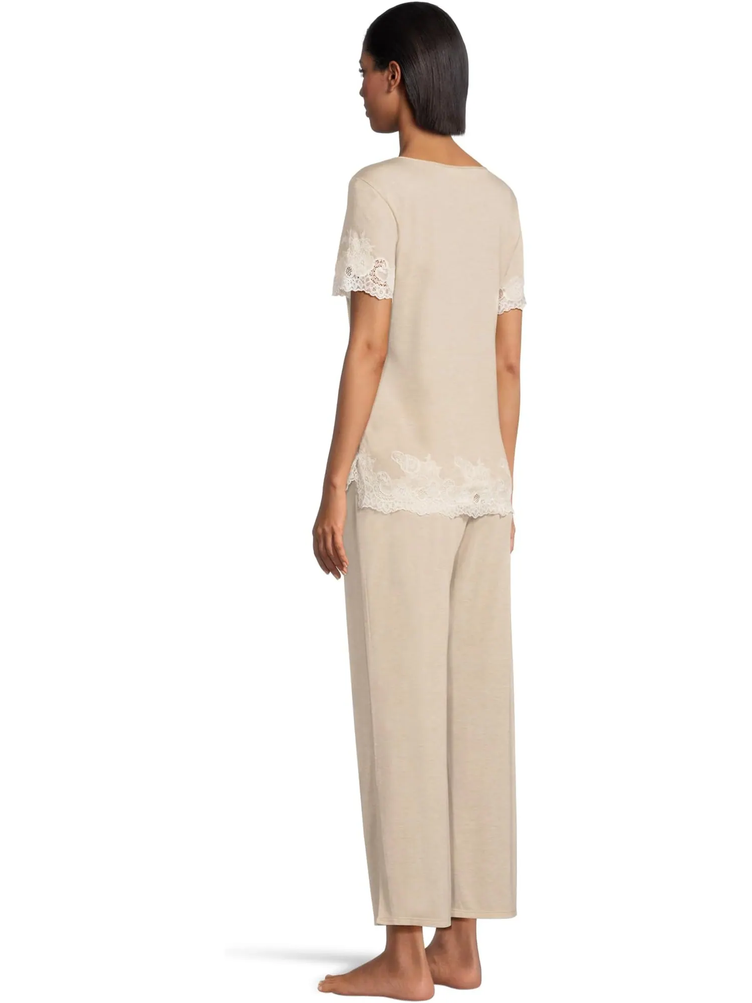 Пижама Natori Luxe Shangri-La Short Sleeve PJ Set — изображение 3 из 4, серый