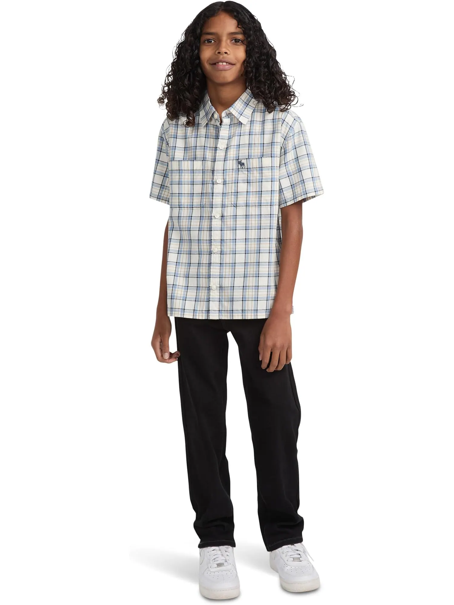 Рубашка abercrombie kids Short Sleeve Simple Life Woven Shirt — изображение 3 из 3, жет