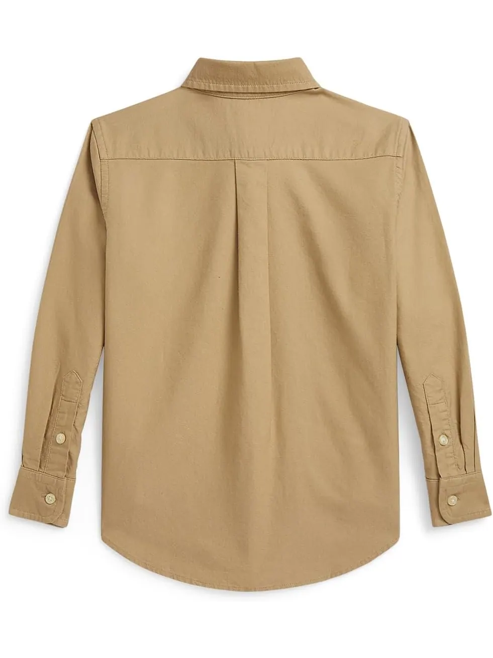Рубашка Polo Ralph Lauren Kids Garment-Dyed Cotton Oxford Shirt — изображение 2 из 2, винтажный хаки