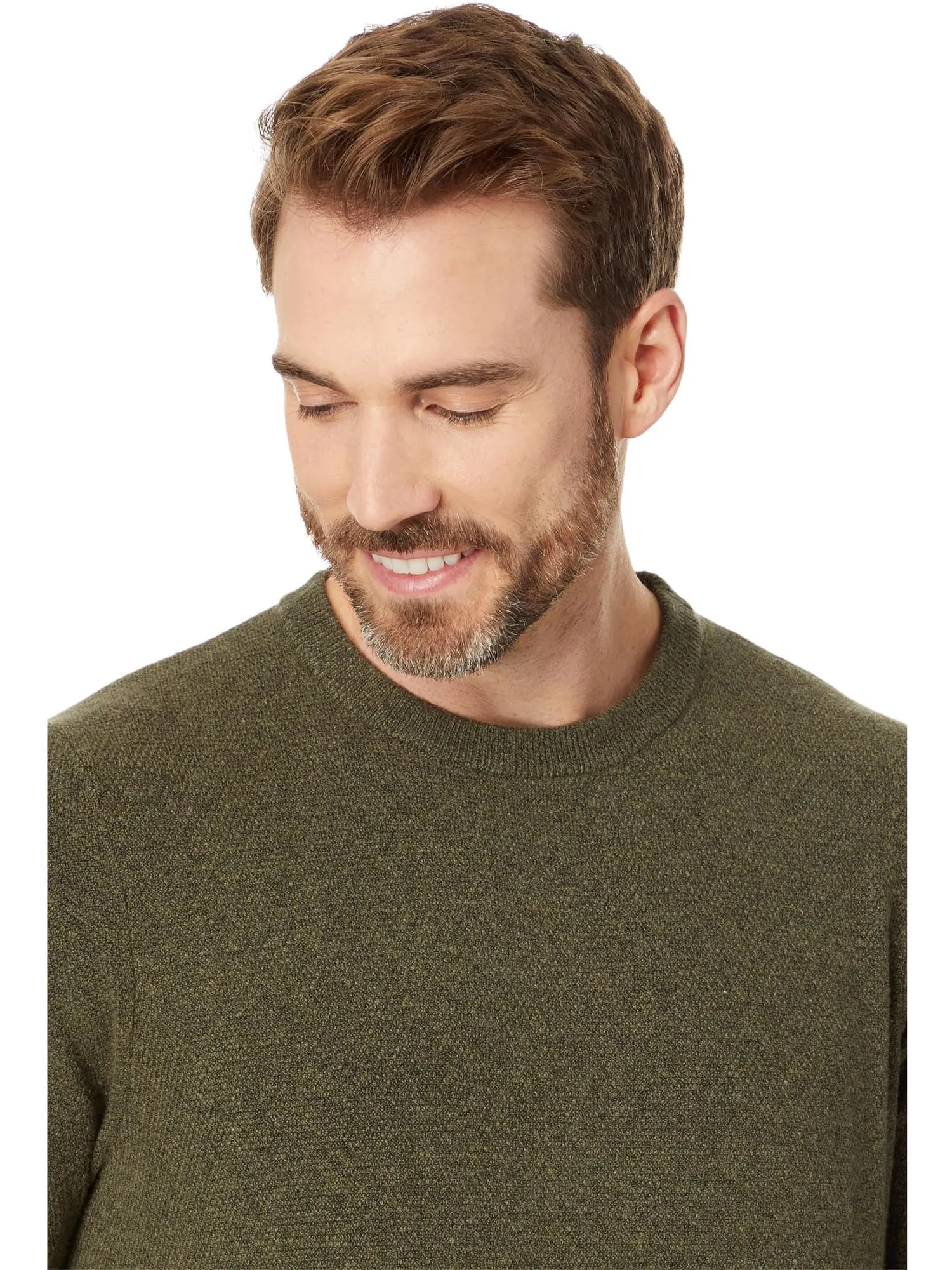 Свитер Faherty Jackson Crew Sweater — изображение 3 из 4, оливковый