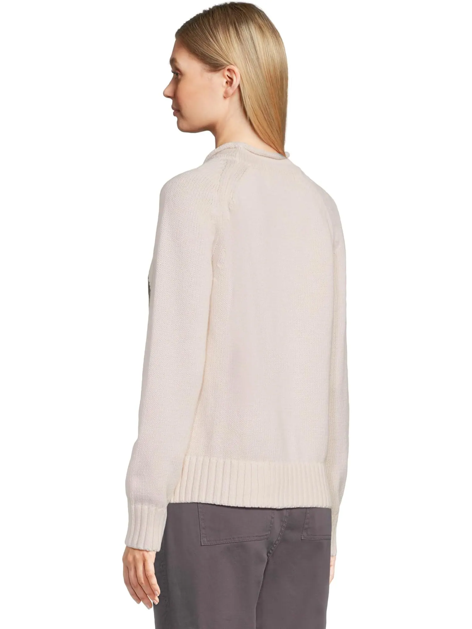 Свитер L.L.Bean Signature Original Cotton Rollneck Novelty Sweater — изображение 3 из 5, кремовый