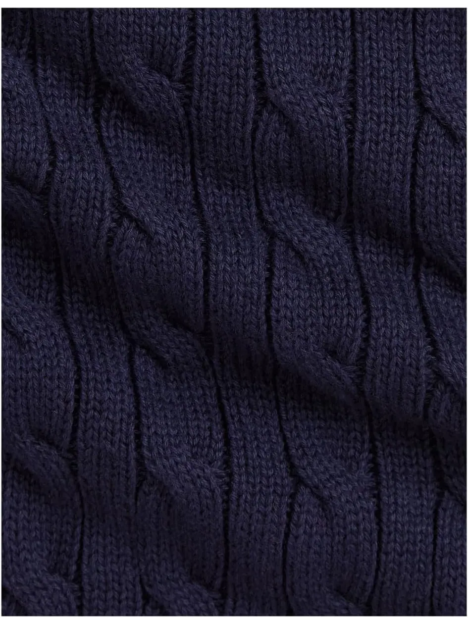Свитер Polo Ralph Lauren Kids Cable-Knit Cotton Sweater Vest — изображение 3 из 3, темно-синий