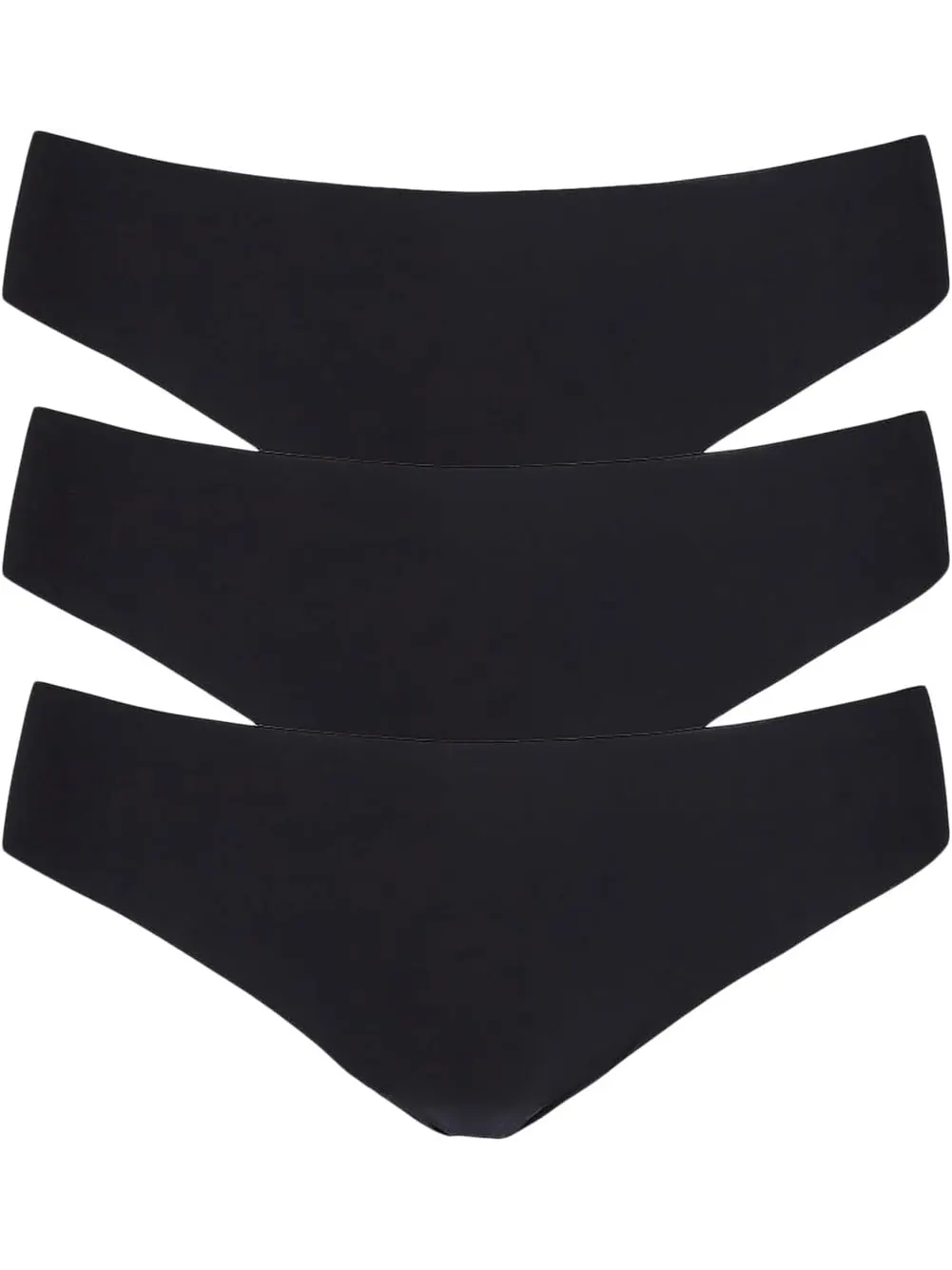 Стринги Commando Butter Mid-Rise Thong 3-Pack GP201 — изображение 1 из 1, черный
