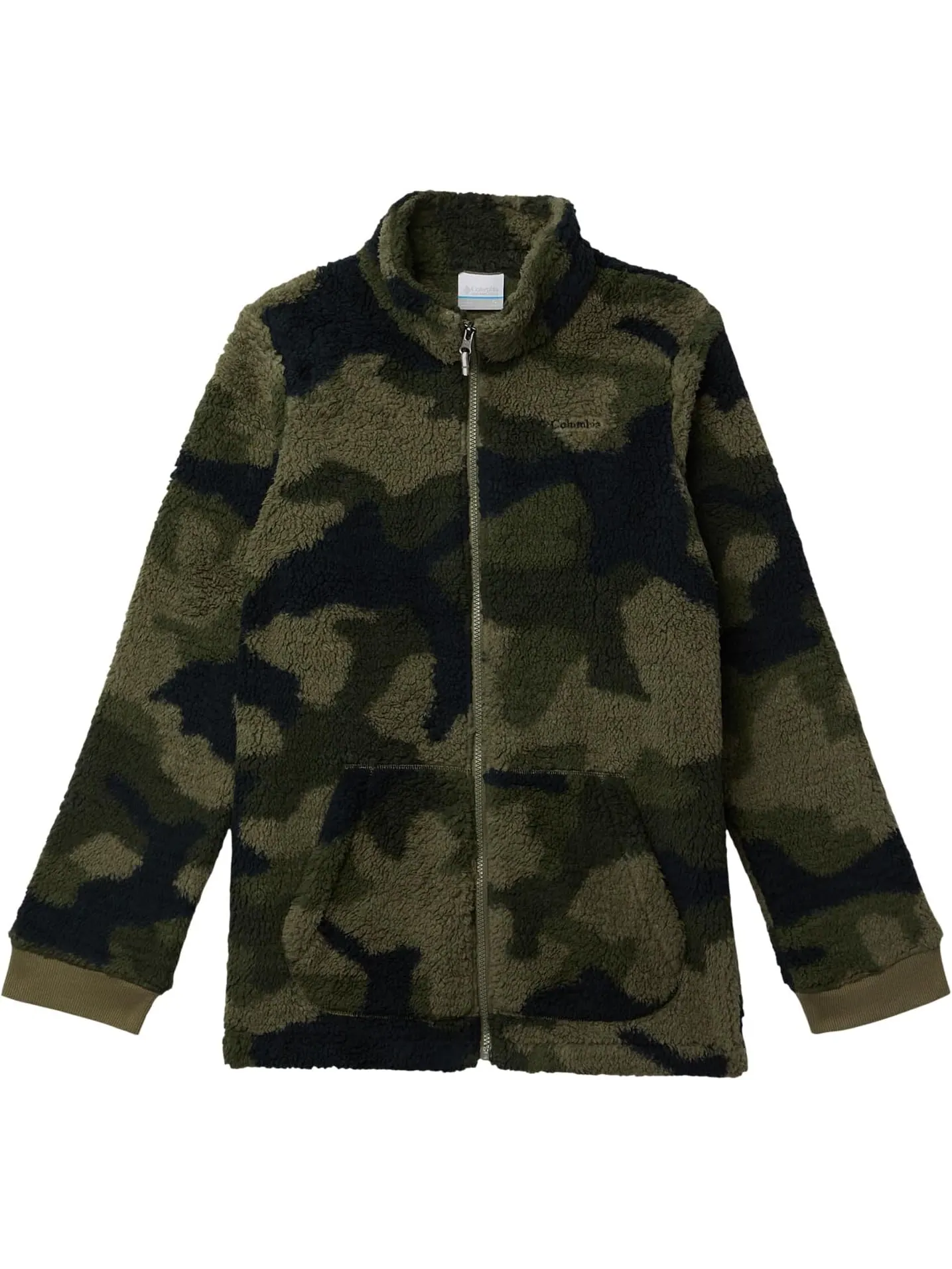 Толстовка Columbia Kids Rugged Ridge II Printed Sherpa Full Zip — изображение 1 из 1, зеленый