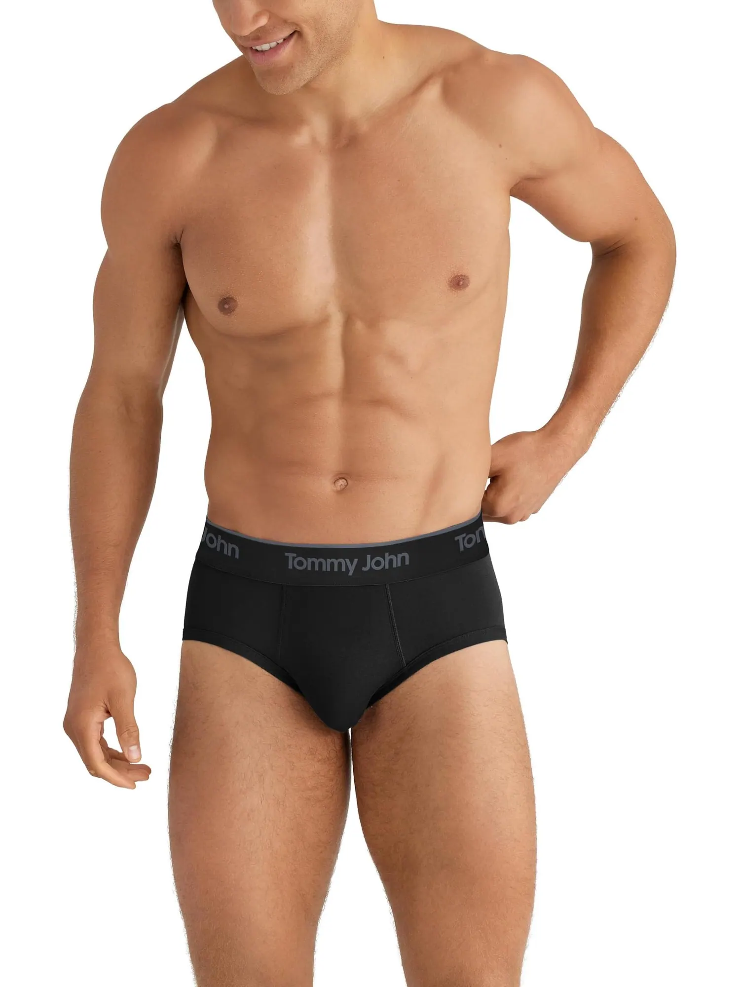 Трусы Tommy John Second Skin Modal Brief 3-Pack — изображение 2 из 3, черный