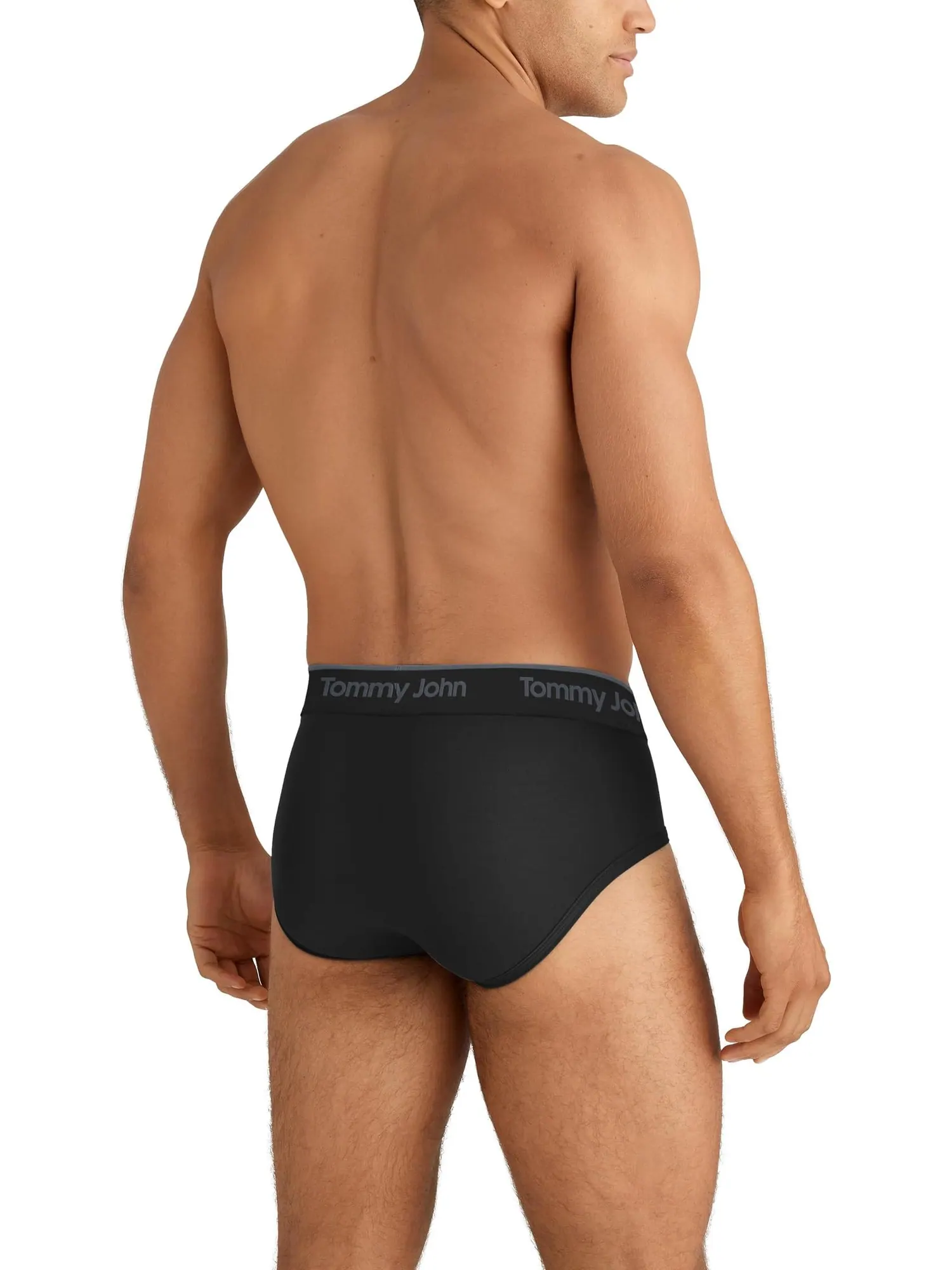 Трусы Tommy John Second Skin Modal Brief 3-Pack — изображение 3 из 3, черный