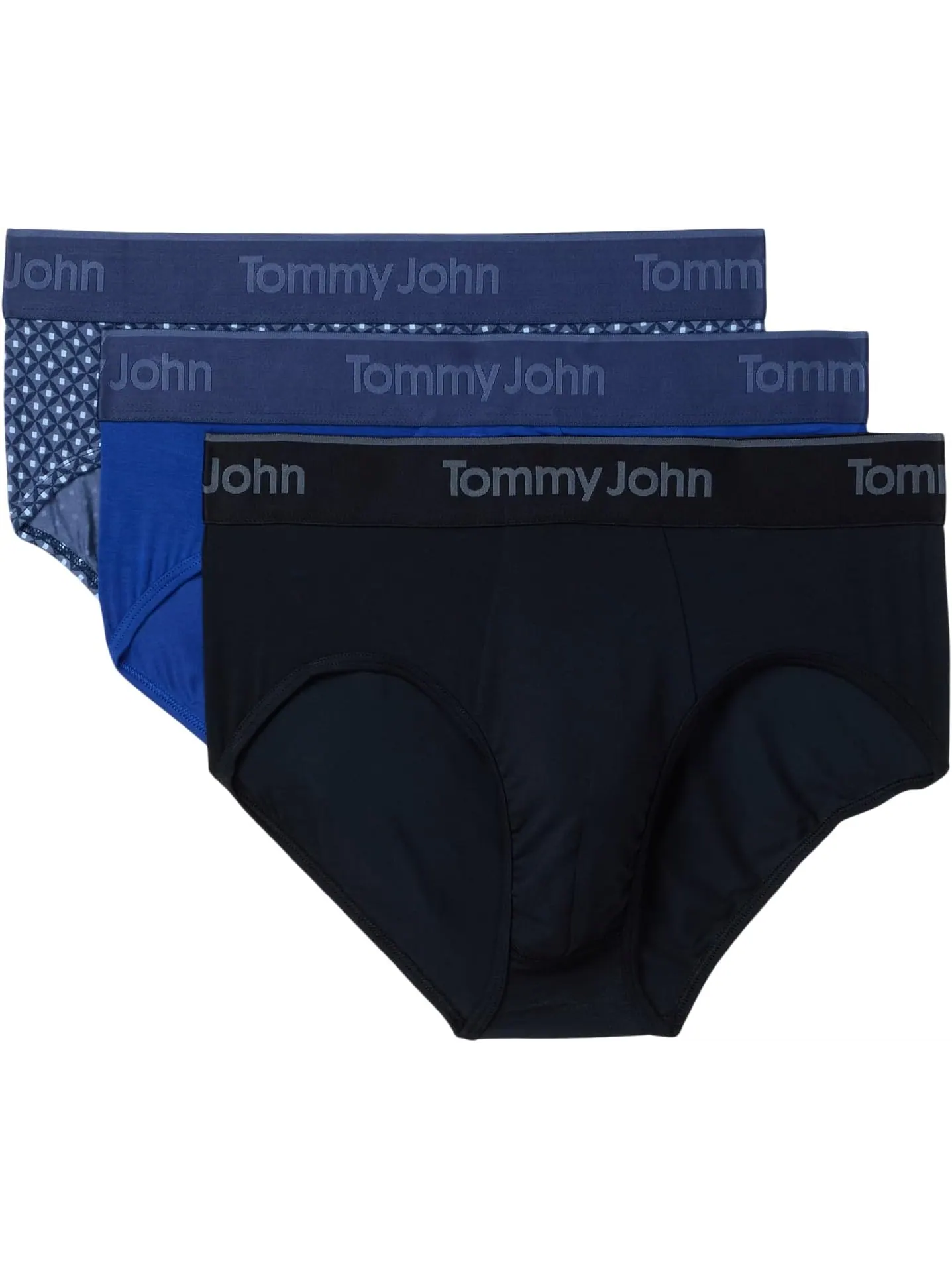 Мужские трусы-боксеры Second Skin из модала, 3 шт. Tommy John — изображение 1 из 1, голубой