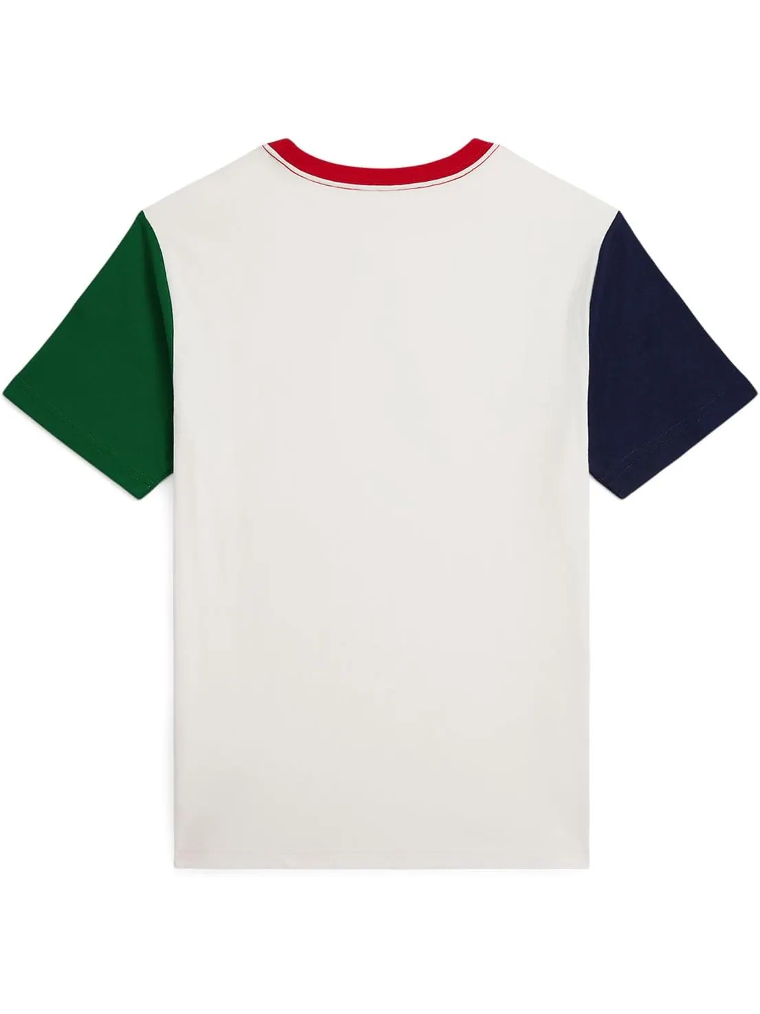 Футболка Polo Ralph Lauren Kids Logo Color-Blocked Cotton Tee — изображение 2 из 2, мульти