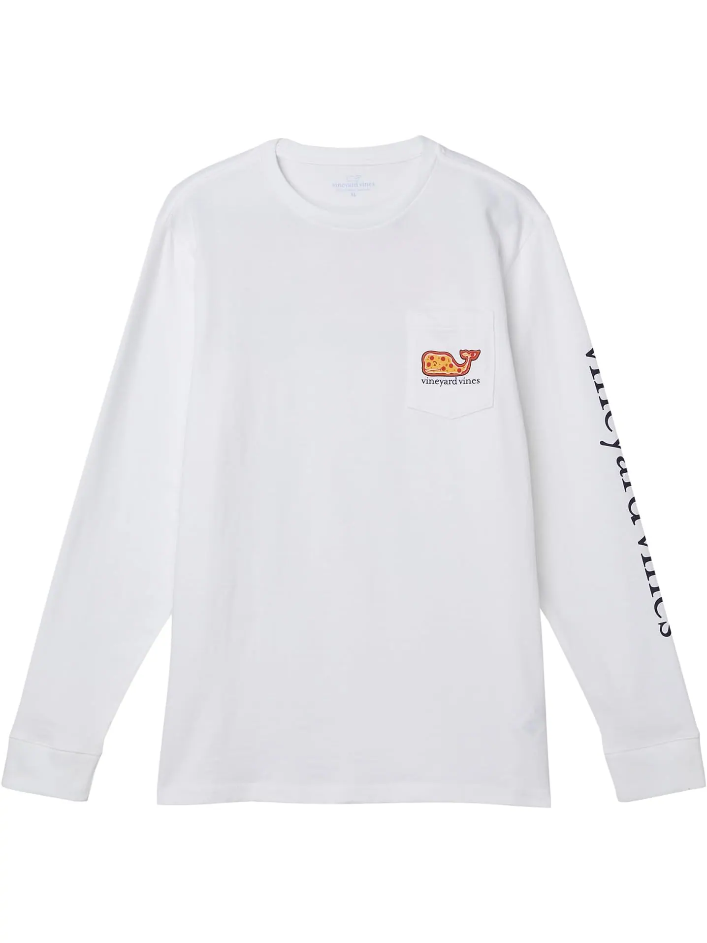 Футболка Vineyard Vines Kids Game Day Long-Sleeve Pocket Tee — изображение 1 из 2, белый