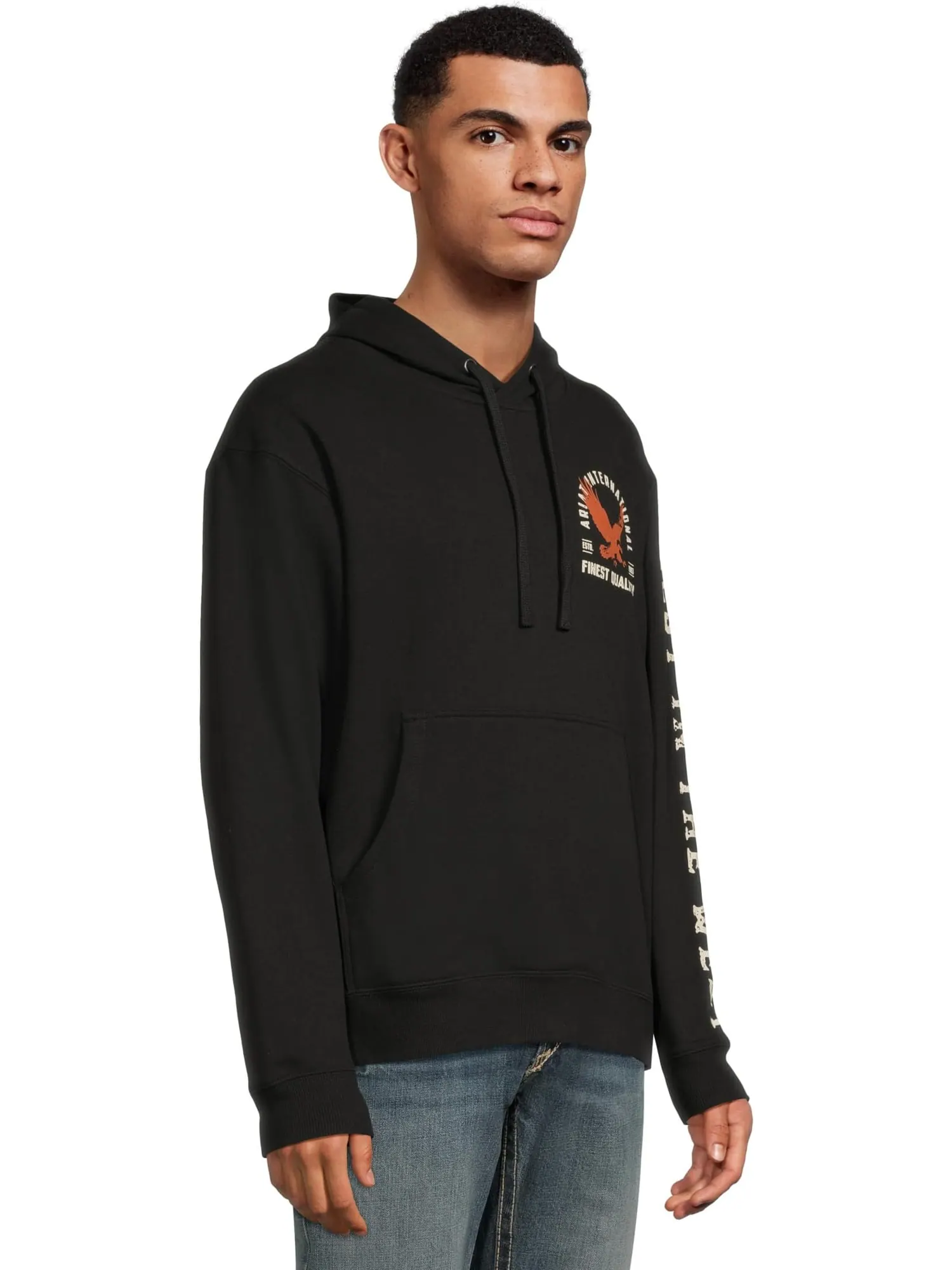 Худи Ariat Eagle Large Hoodie — изображение 2 из 5, черный