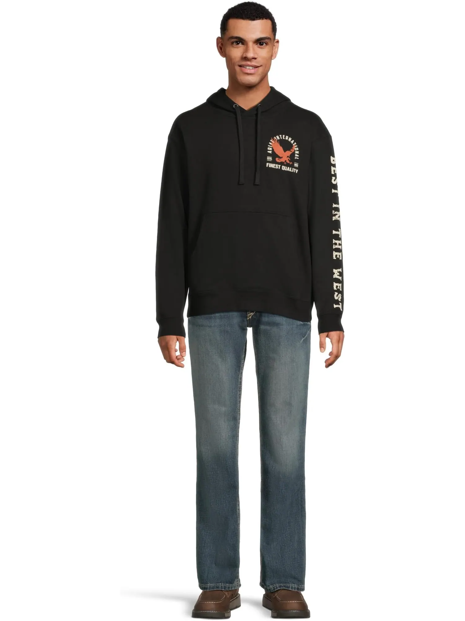 Худи Ariat Eagle Large Hoodie — изображение 5 из 5, черный
