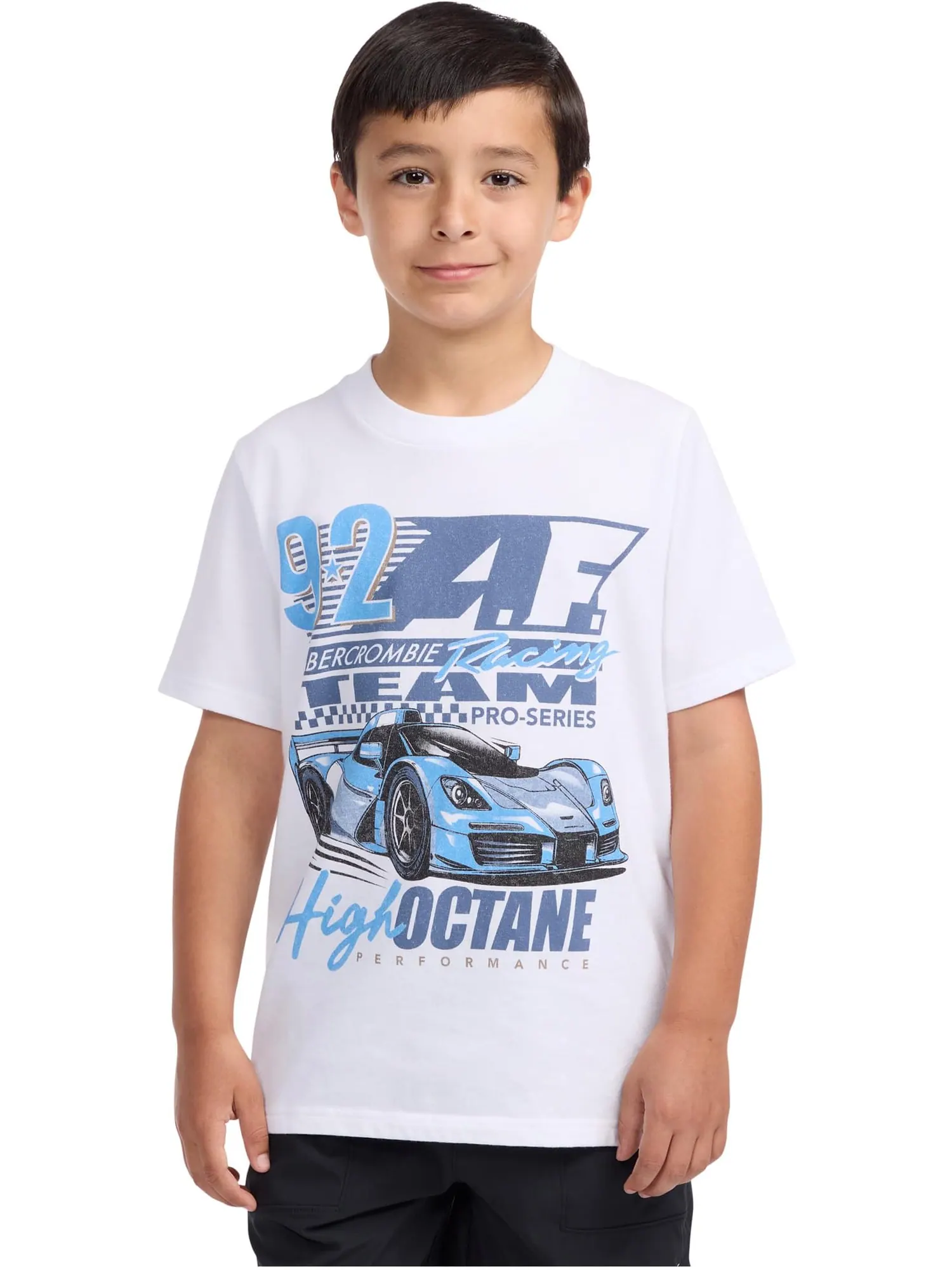 Футболка abercrombie kids Zoom Tee — изображение 1 из 3, яркий белый