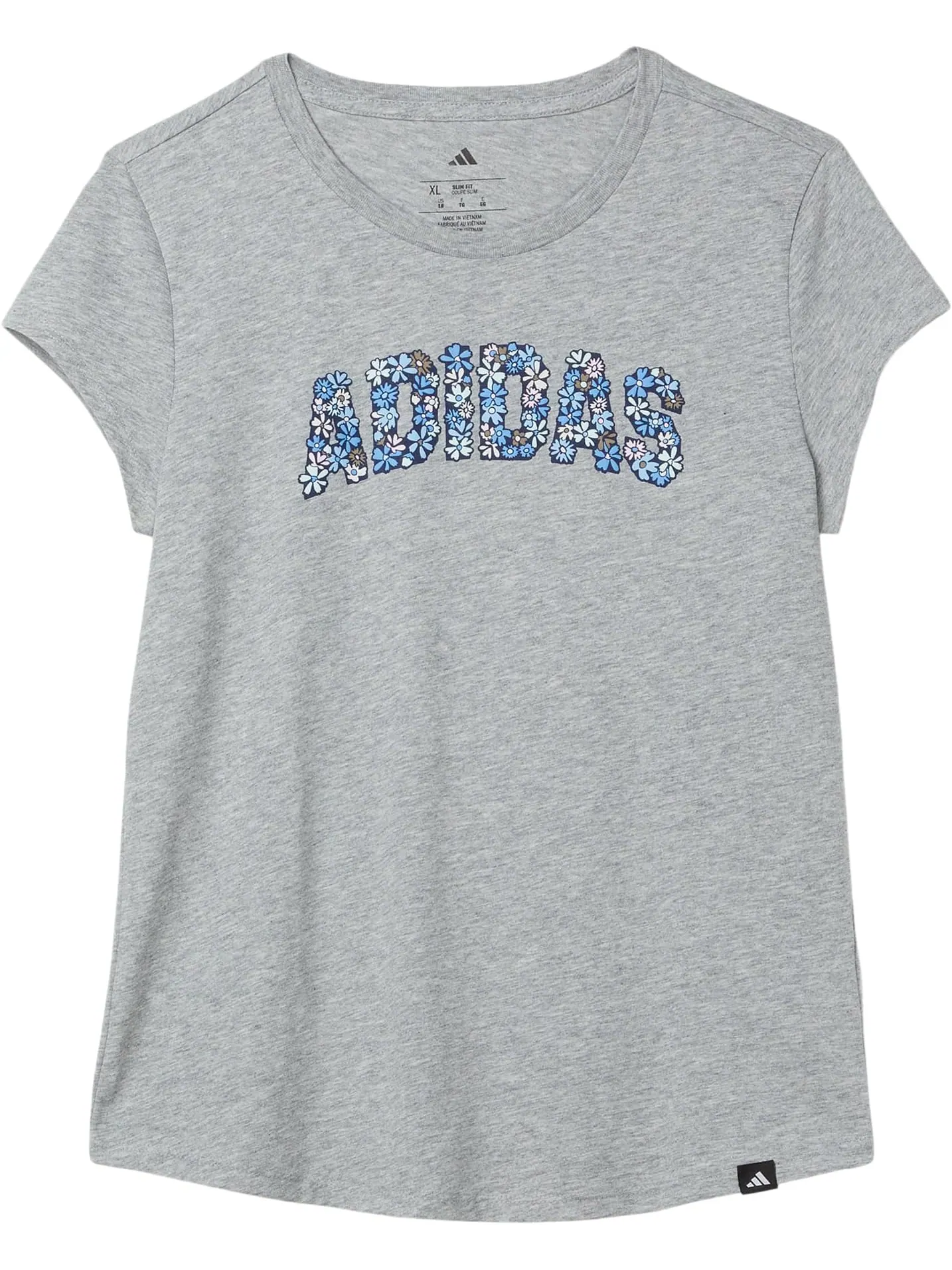 Футболка adidas Kids Essential Heather Tee — изображение 1 из 1, серый