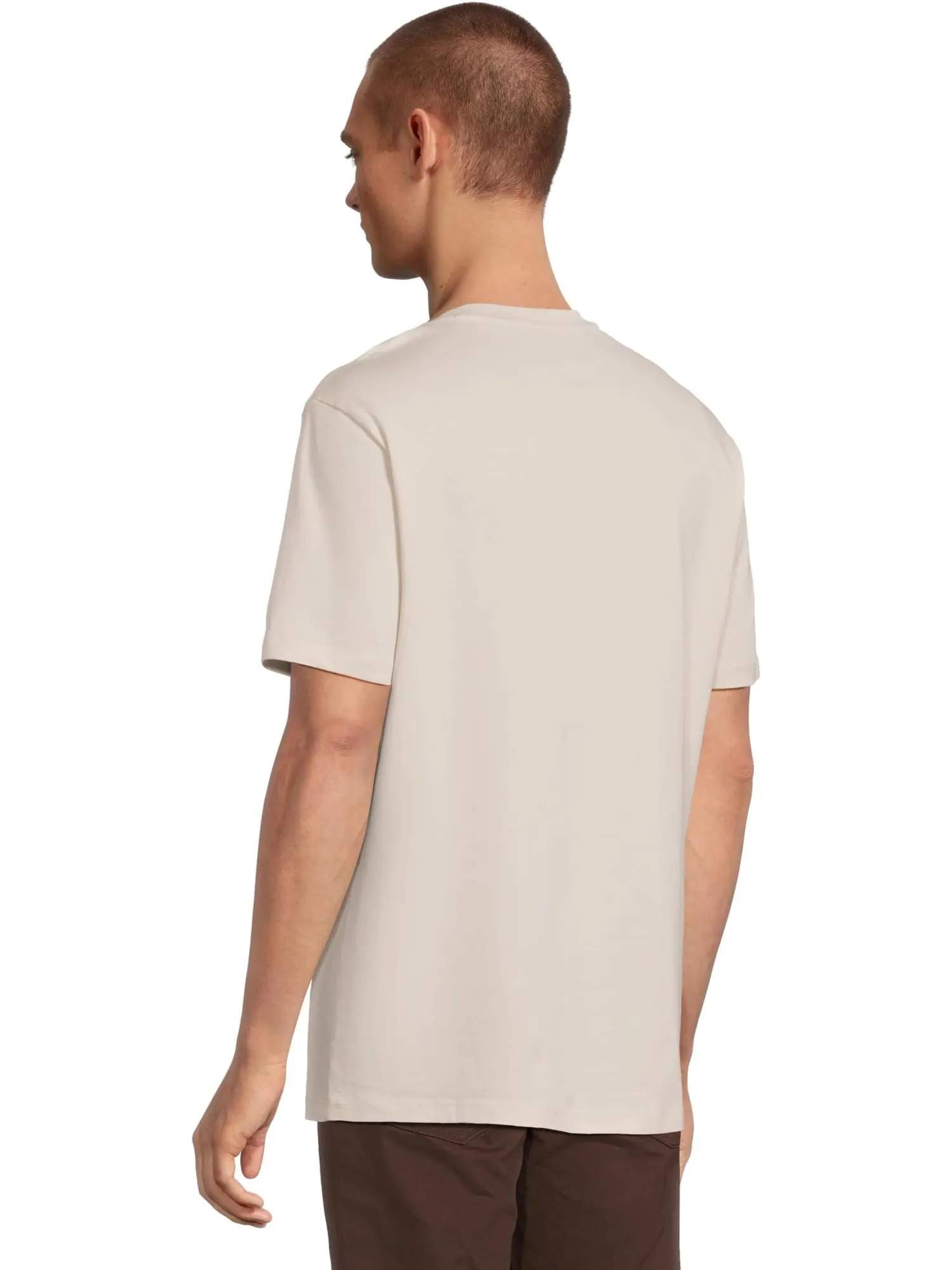 Футболка Armani Exchange Box Chest Logo T-shirt — изображение 3 из 5, переливающийся серый