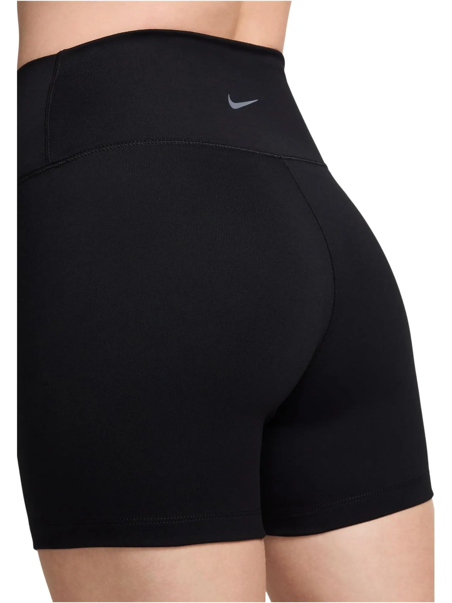 Шорты Nike One High-Waisted 5" Biker Shorts — изображение 3 из 4, черный