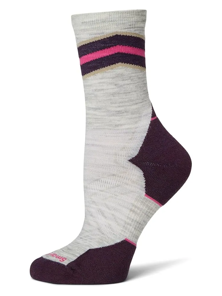 Женские носки Smartwool Run Targeted Cushion Mid Crew — изображение 1 из 1, пепельный