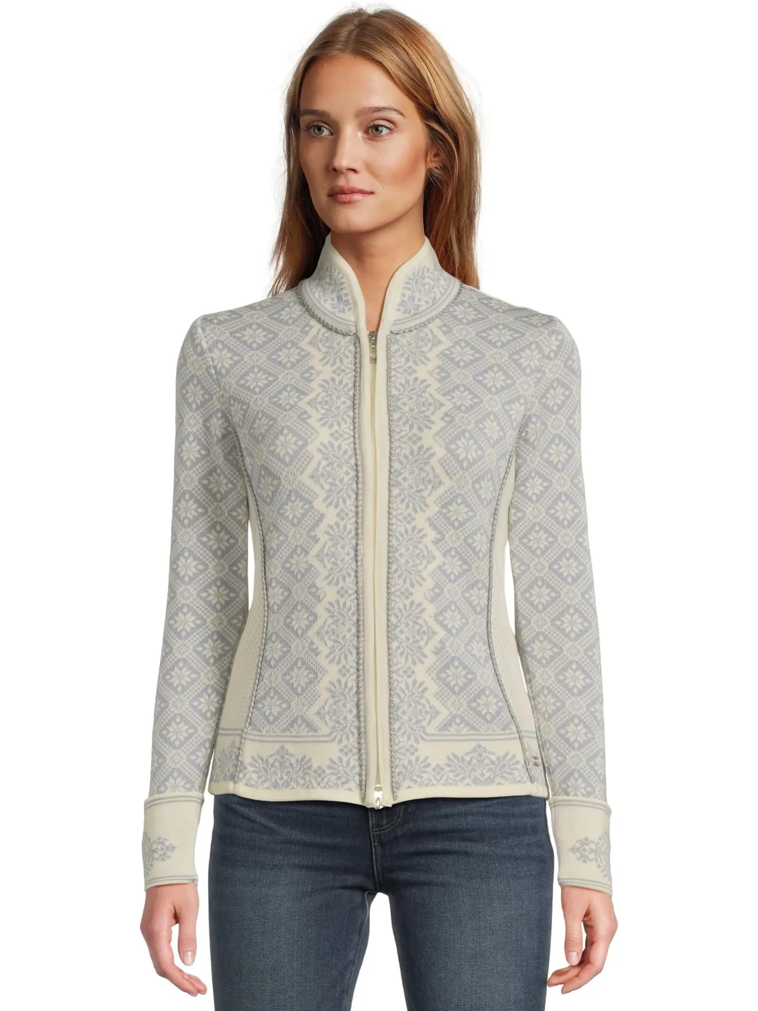 Свитер Dale of Norway Women's Christiania Feminine Jacket — изображение 1 из 5, белый