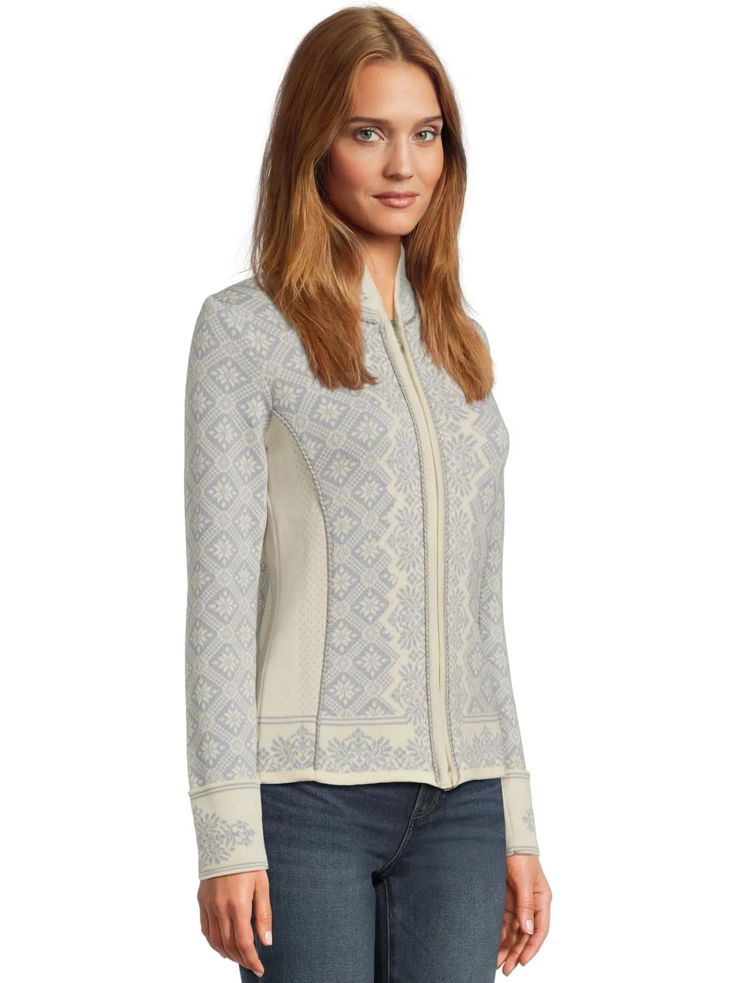 Свитер Dale of Norway Women's Christiania Feminine Jacket — изображение 2 из 5, белый