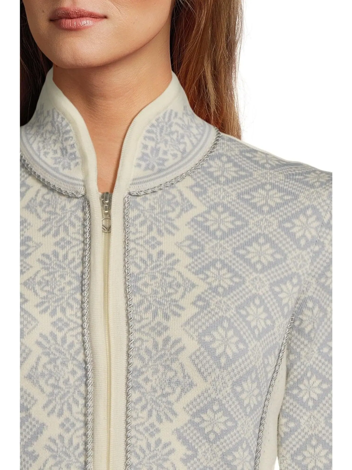 Свитер Dale of Norway Women's Christiania Feminine Jacket — изображение 4 из 5, белый