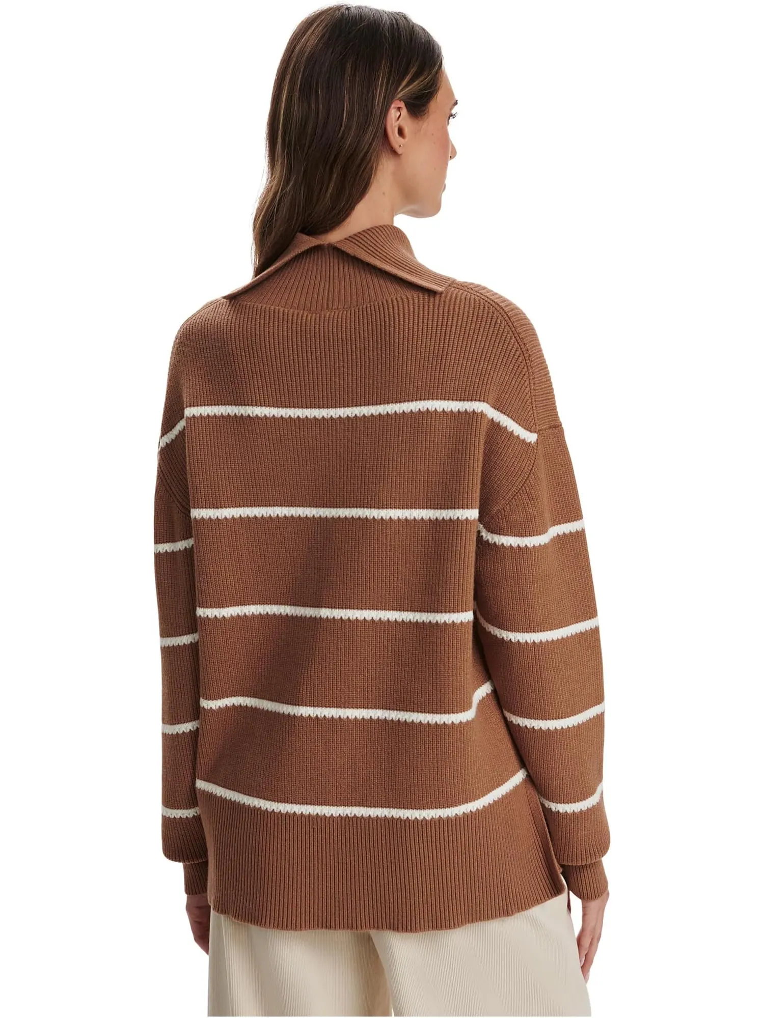 Свитер Varley Women's Hamish Stitch Knit Sweater — изображение 2 из 3, золотистый