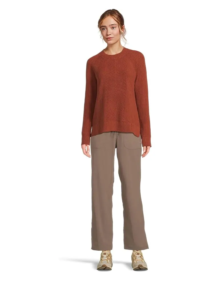 Женский свитер L.L.Bean Mariner Shaker Mixed-Stitch Crewneck — изображение 5 из 5, красный