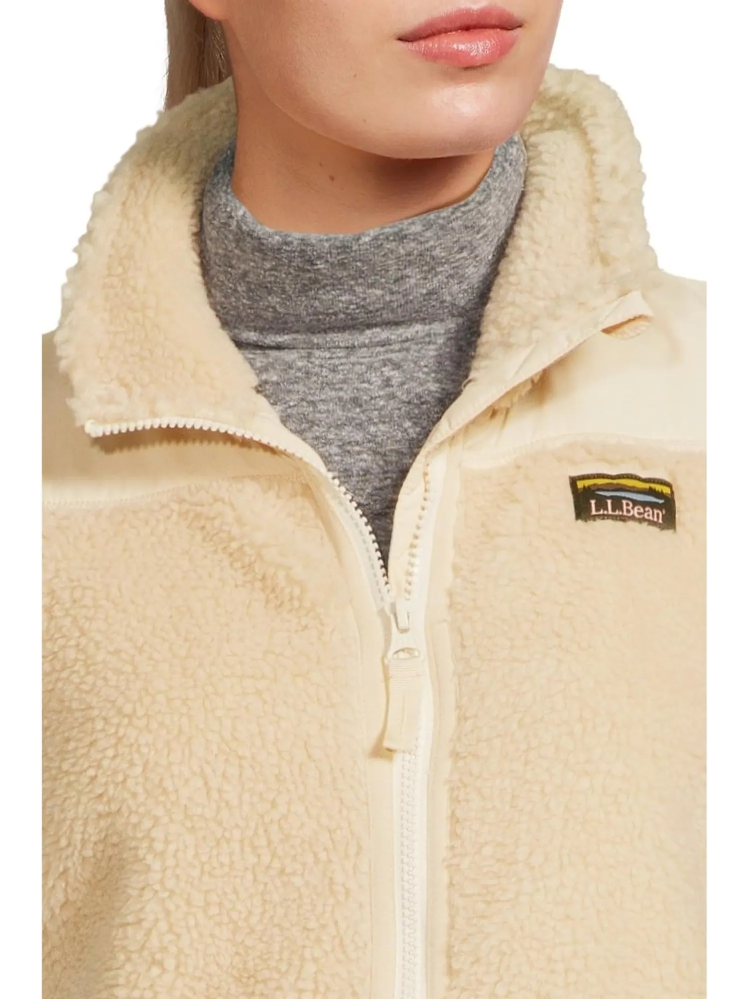 Женский жилет Bean's Sherpa из флиса L.L.Bean — изображение 4 из 5, прозрачный