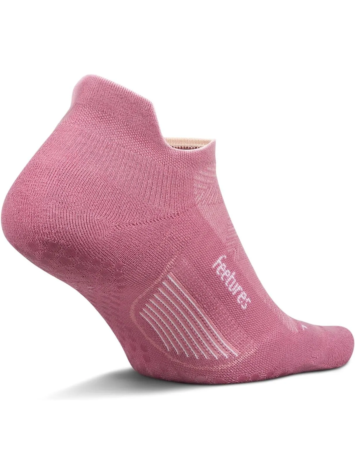 Носки Feetures Unisex Elite Max Cushion Grip No Show Tab — изображение 2 из 2, розовый