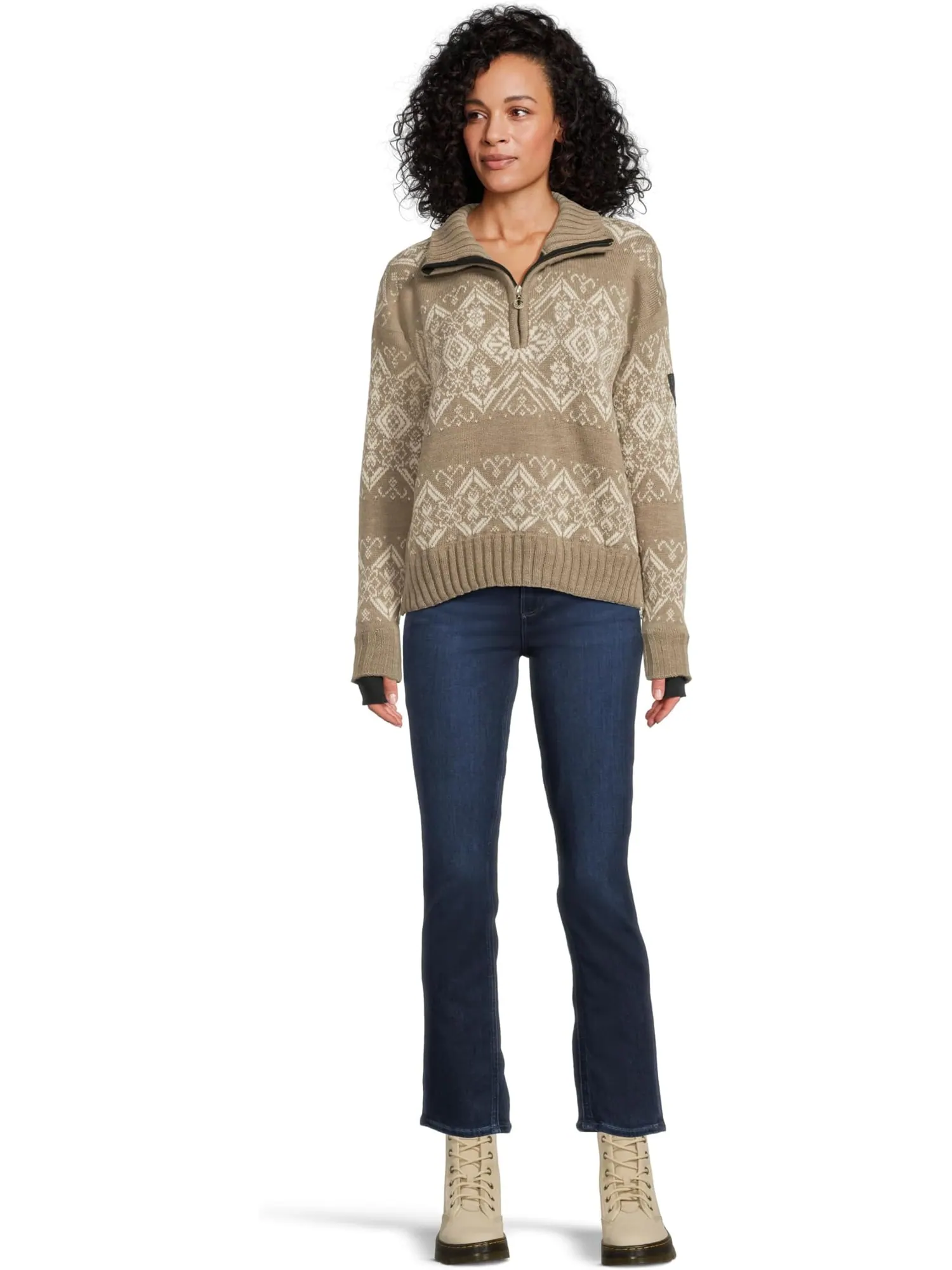 Свитер Dale of Norway Women's Roset Weatherproof Sweater — изображение 5 из 5, молочный
