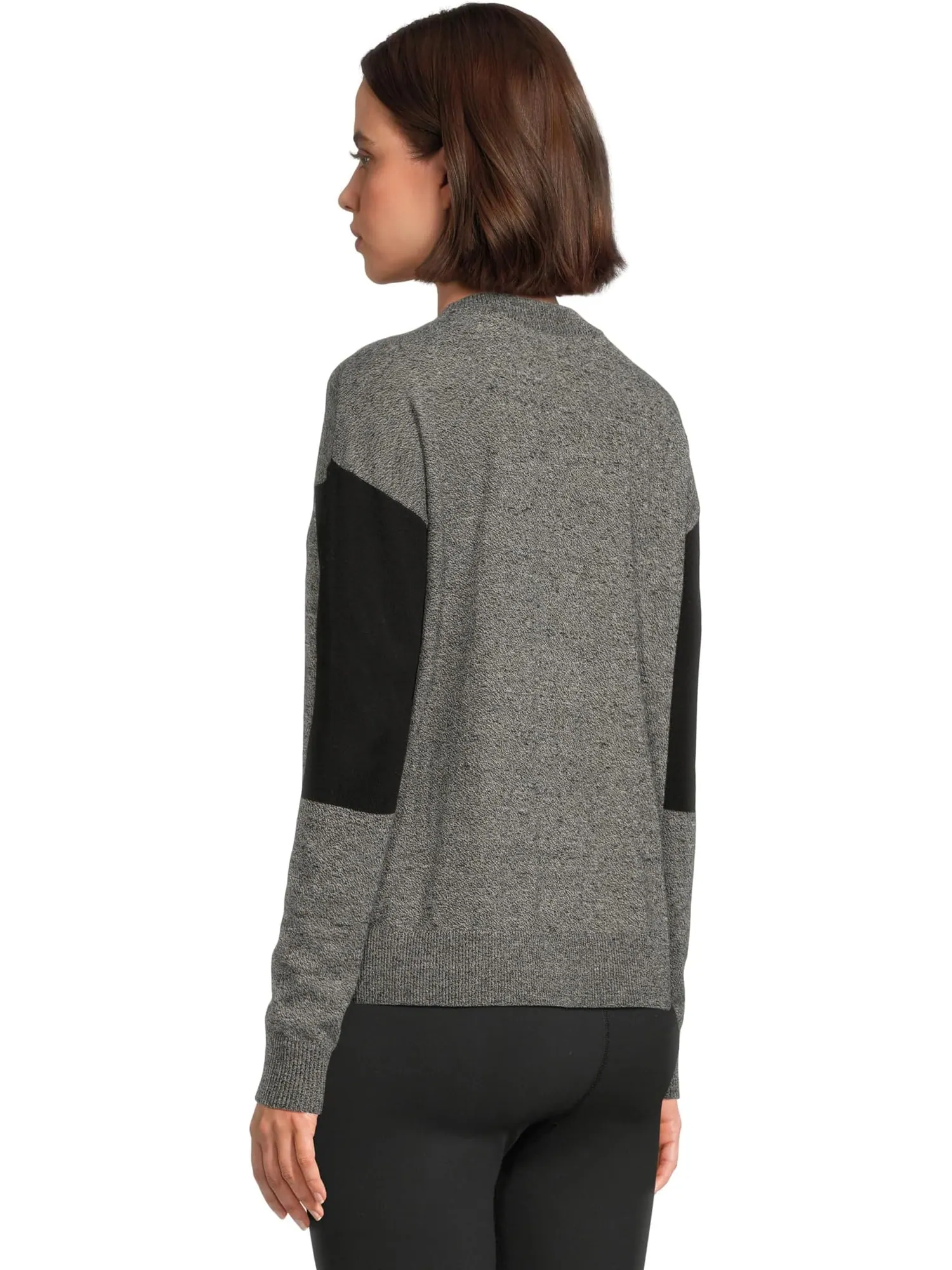 Свитер Smartwool Women's Edgewood Colorblock Crew Sweater — изображение 3 из 5, черный