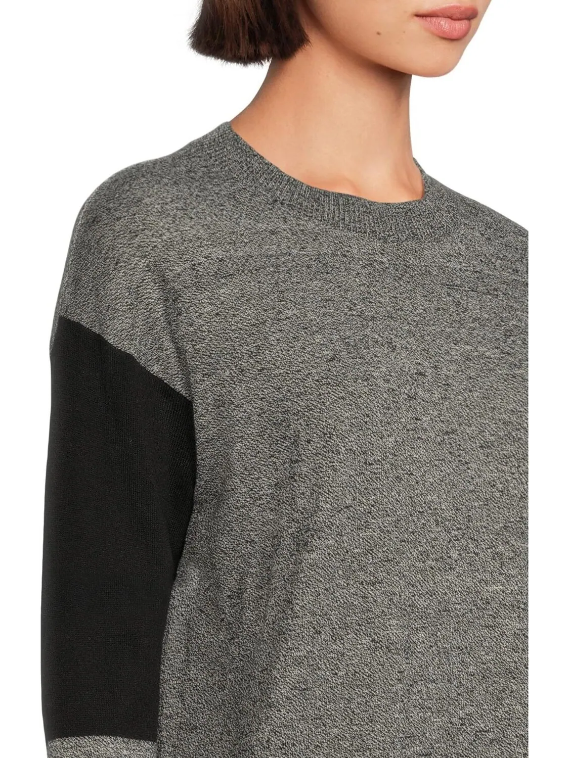 Свитер Smartwool Women's Edgewood Colorblock Crew Sweater — изображение 4 из 5, черный