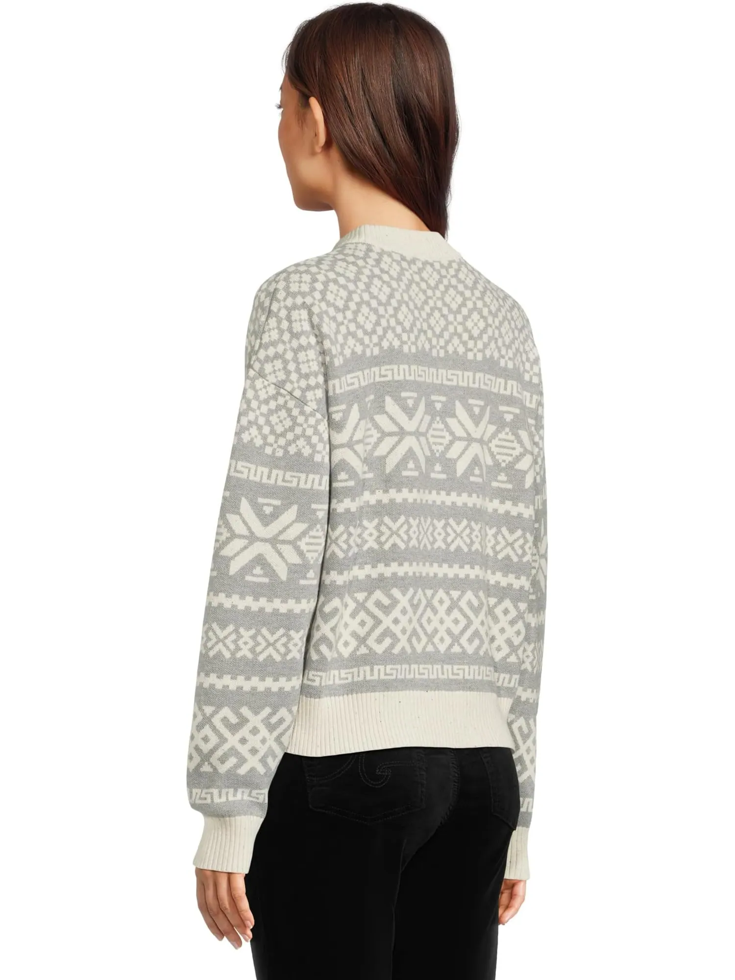 Женский свитер Edgewood Heritage Crew Smartwool — изображение 3 из 5, светлый серый