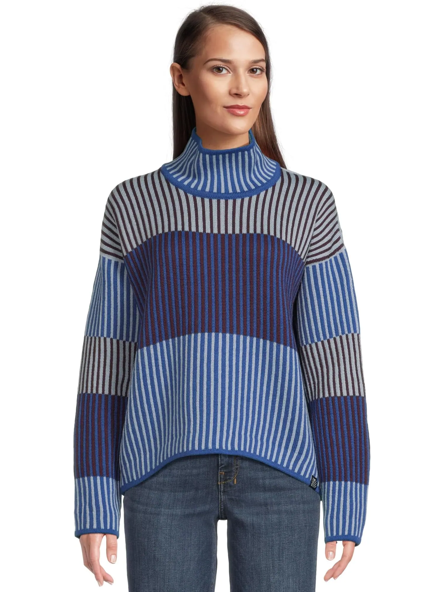 Свитер Dale of Norway Women's Skarstind Sweater — изображение 1 из 5, синий/винный