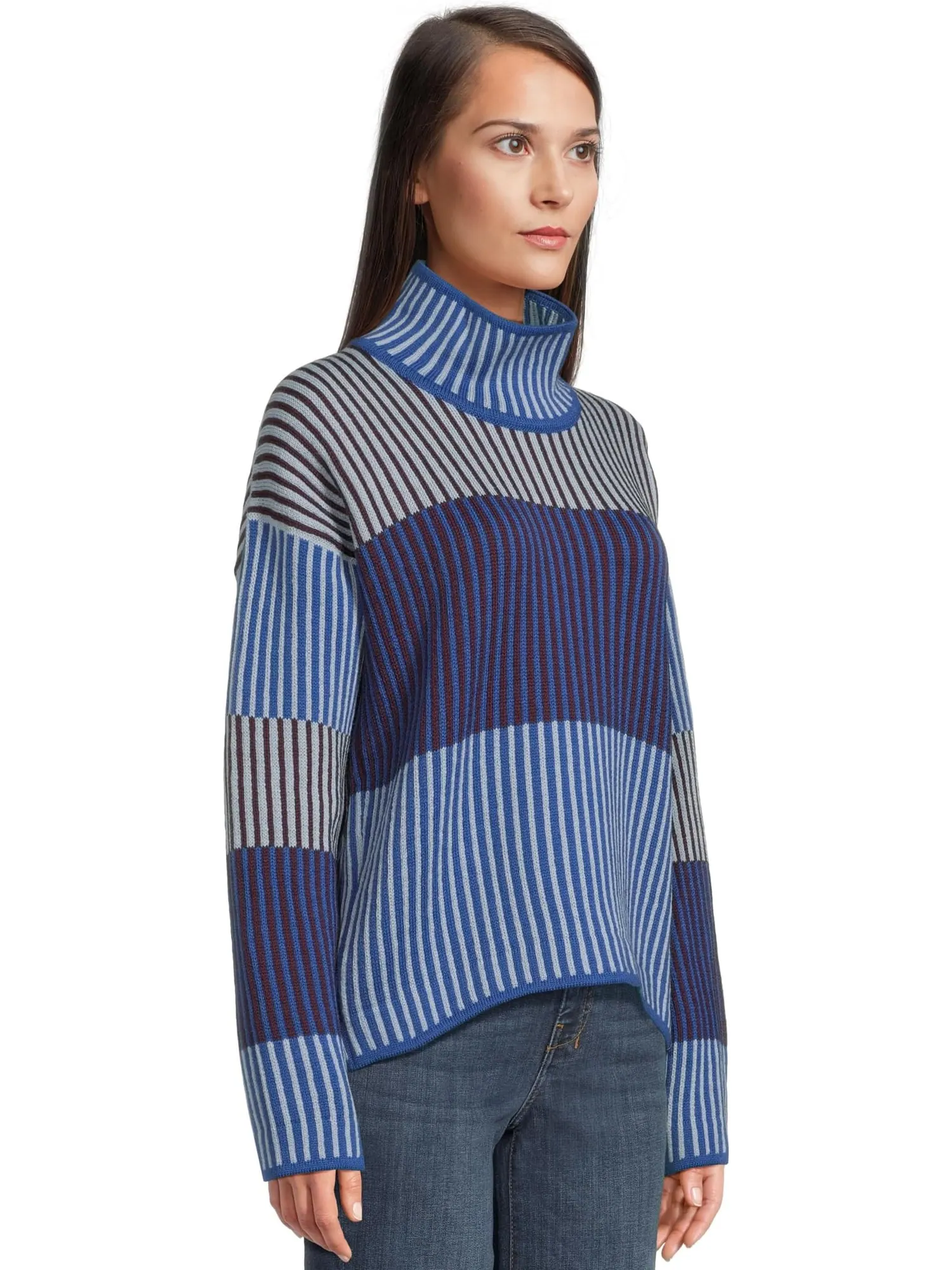 Свитер Dale of Norway Women's Skarstind Sweater — изображение 2 из 5, синий/винный