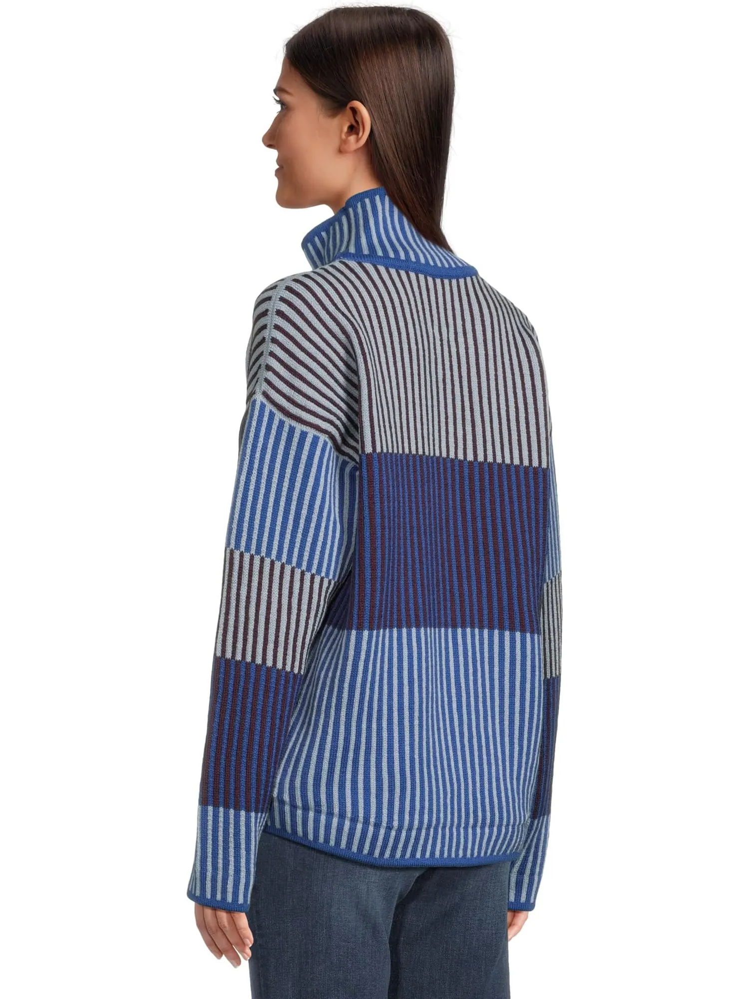 Свитер Dale of Norway Women's Skarstind Sweater — изображение 3 из 5, синий/винный