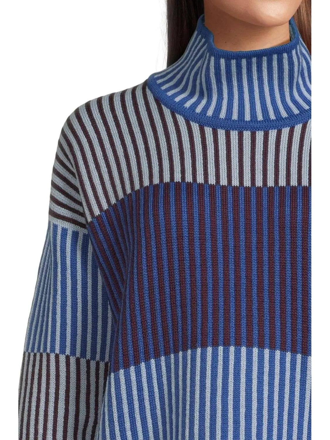 Свитер Dale of Norway Women's Skarstind Sweater — изображение 4 из 5, синий/винный